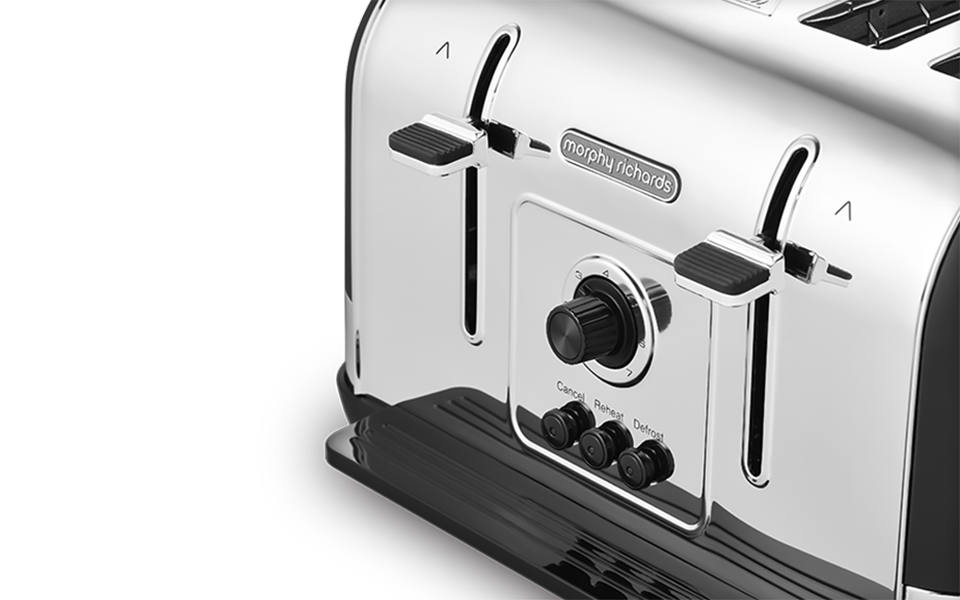 Venture Black 4-Slice Toaster