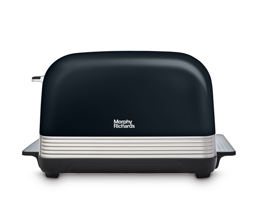 Venture Retro Black 4 Slice Toaster - Onyx