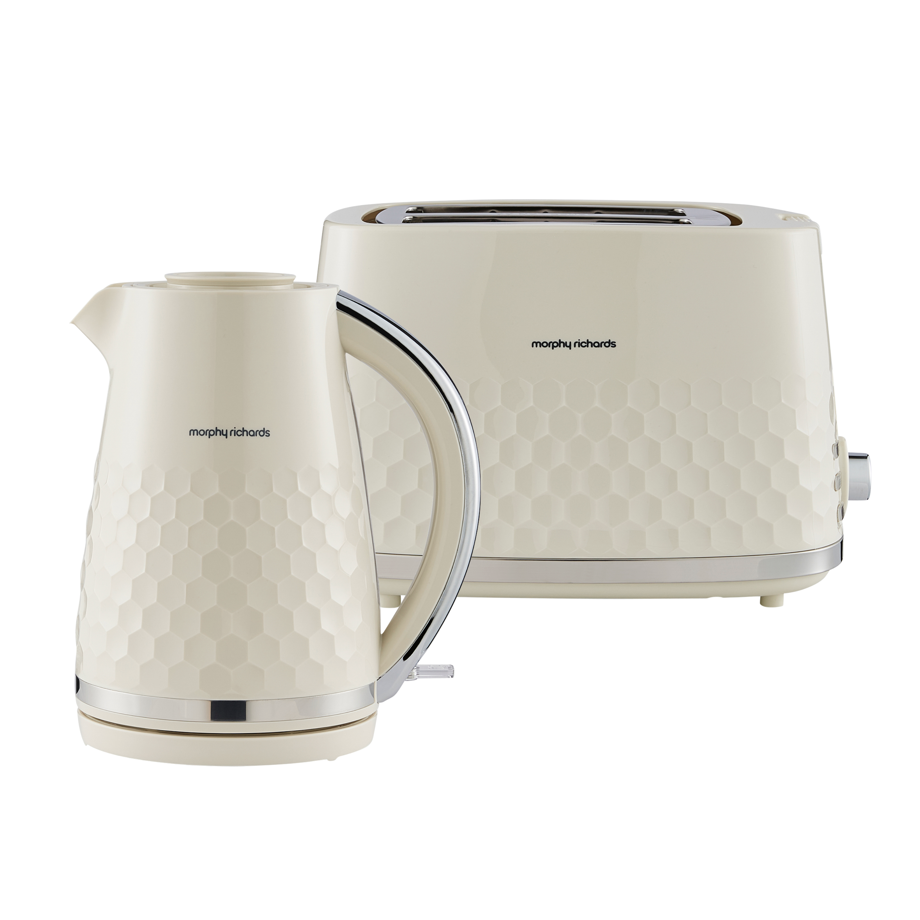 Hive Cream Kettle and Toaster Set