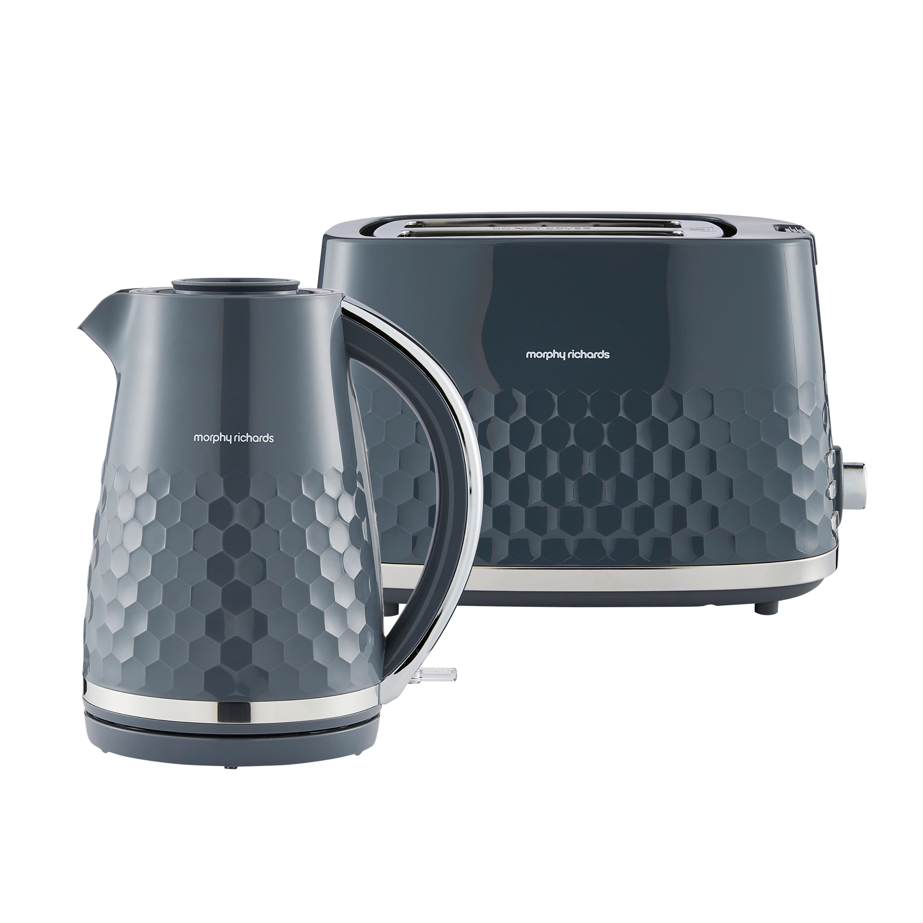 Hive Grey Kettle and Toaster Set