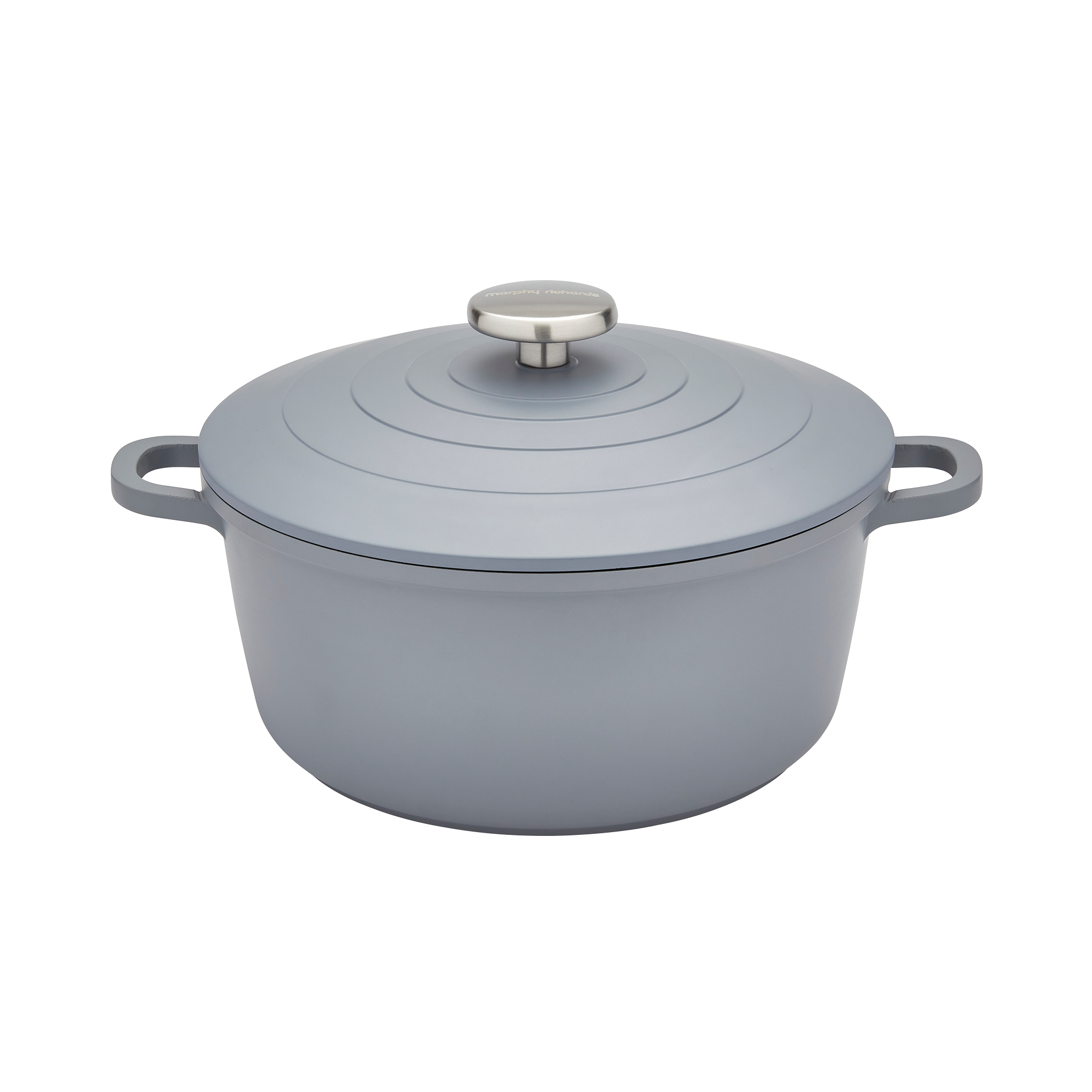 24cm Cast Aluminium Casserole Dish - Grey