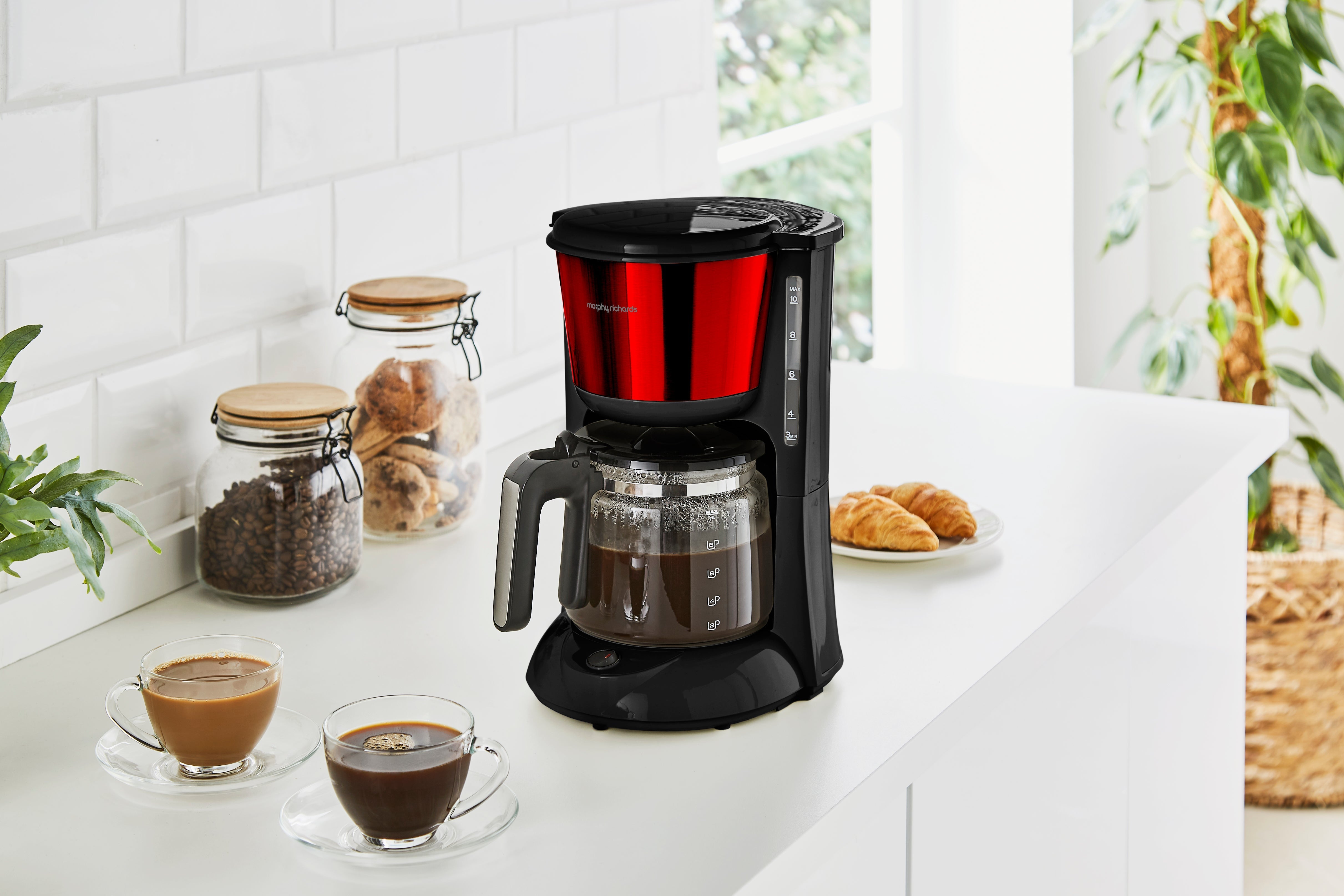 Equip Red Filter Coffee Machine