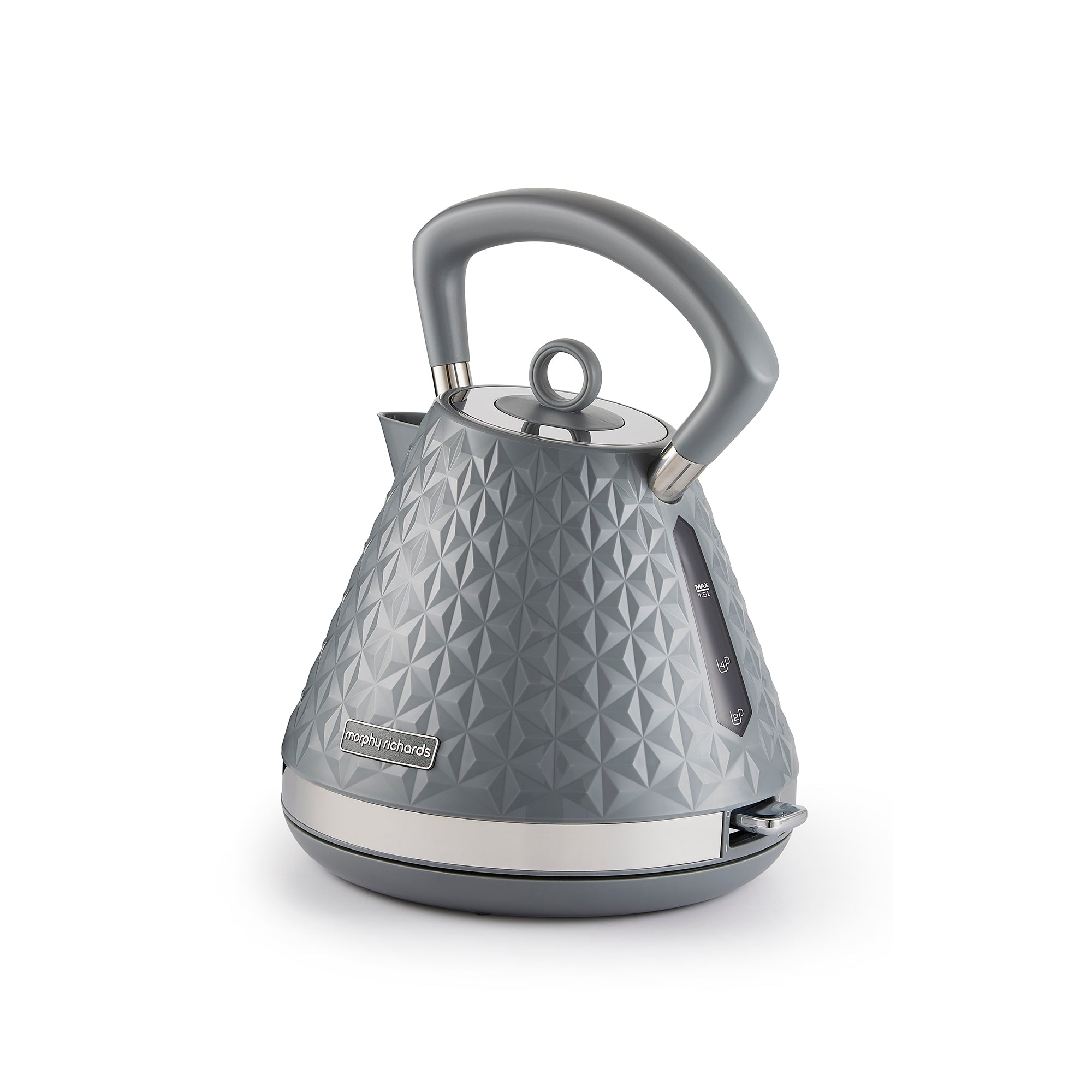 Vector 1.5L Grey Pyramid Kettle