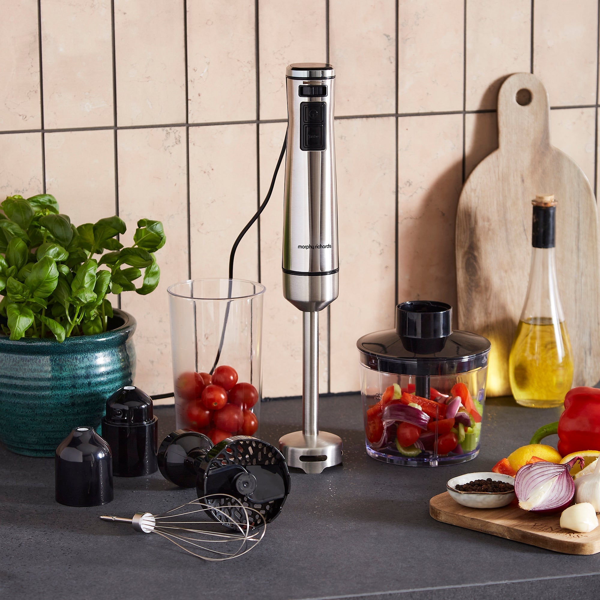 Hand Blender Set with Masher