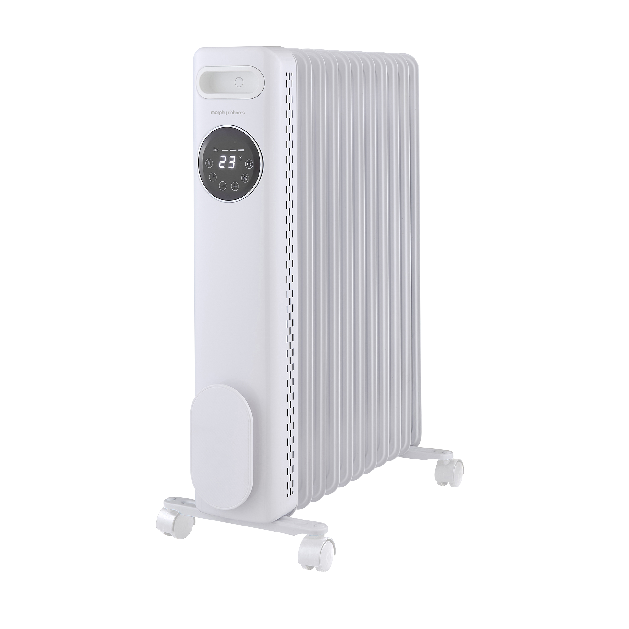 HeatFlux 2.5kw Digital Oil Filled Radiator with Remote Control - White