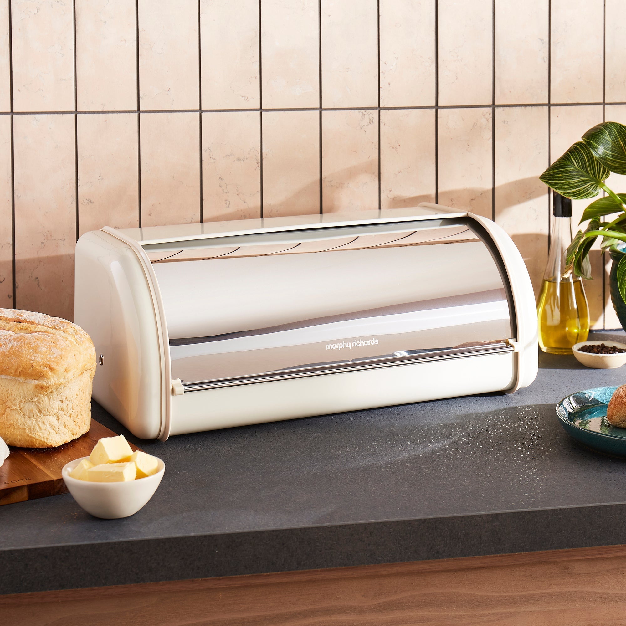 Equip Large Roll Front Cream Bread Bin