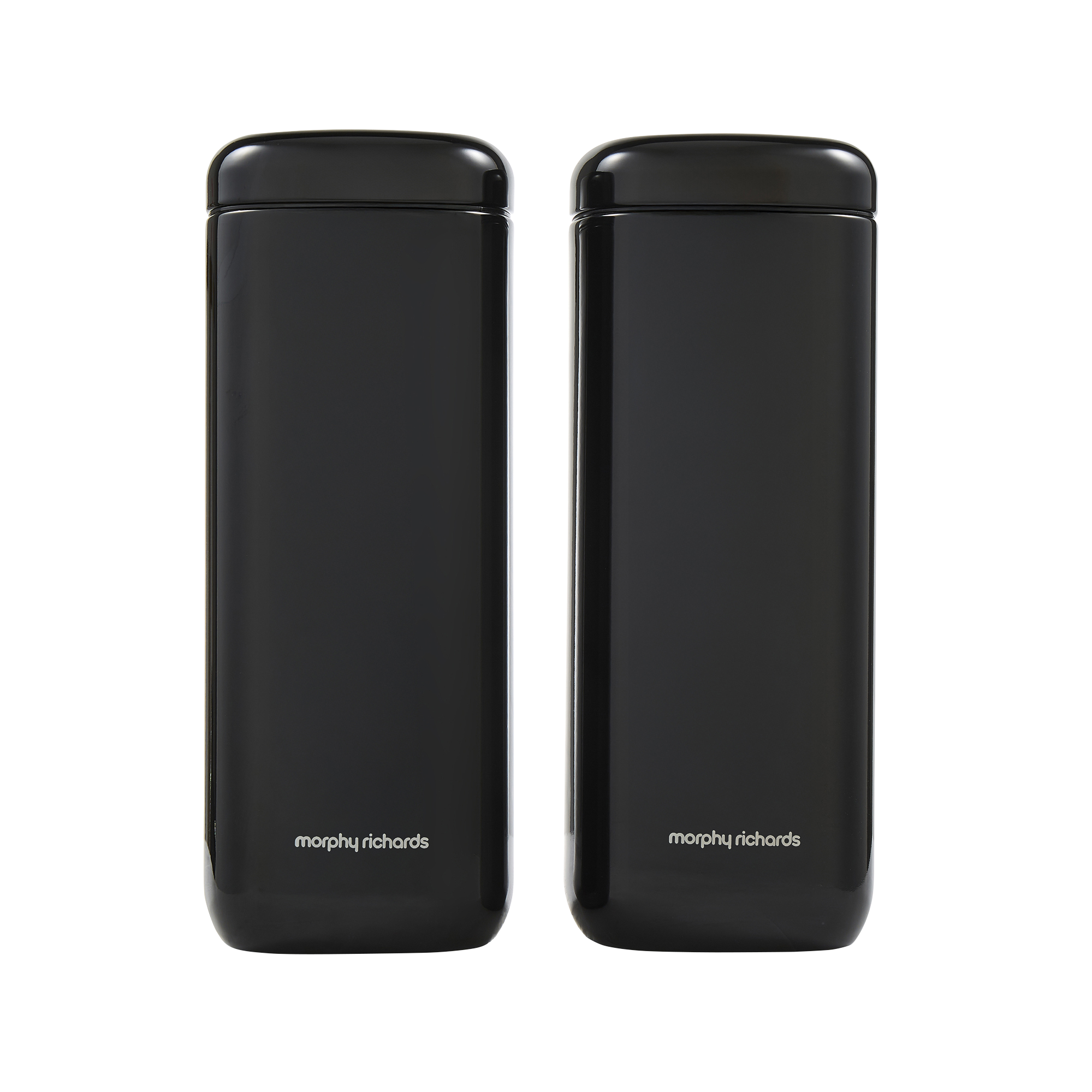 Equip Large Storage Black Canisters Set