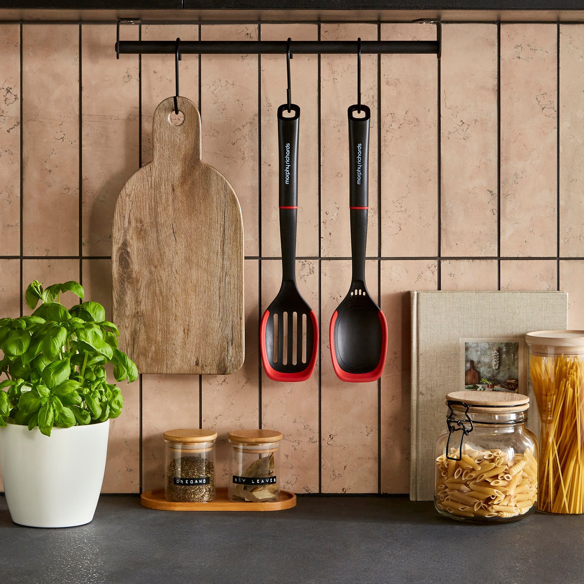 Solid Spoon and Slotted Spoon Set