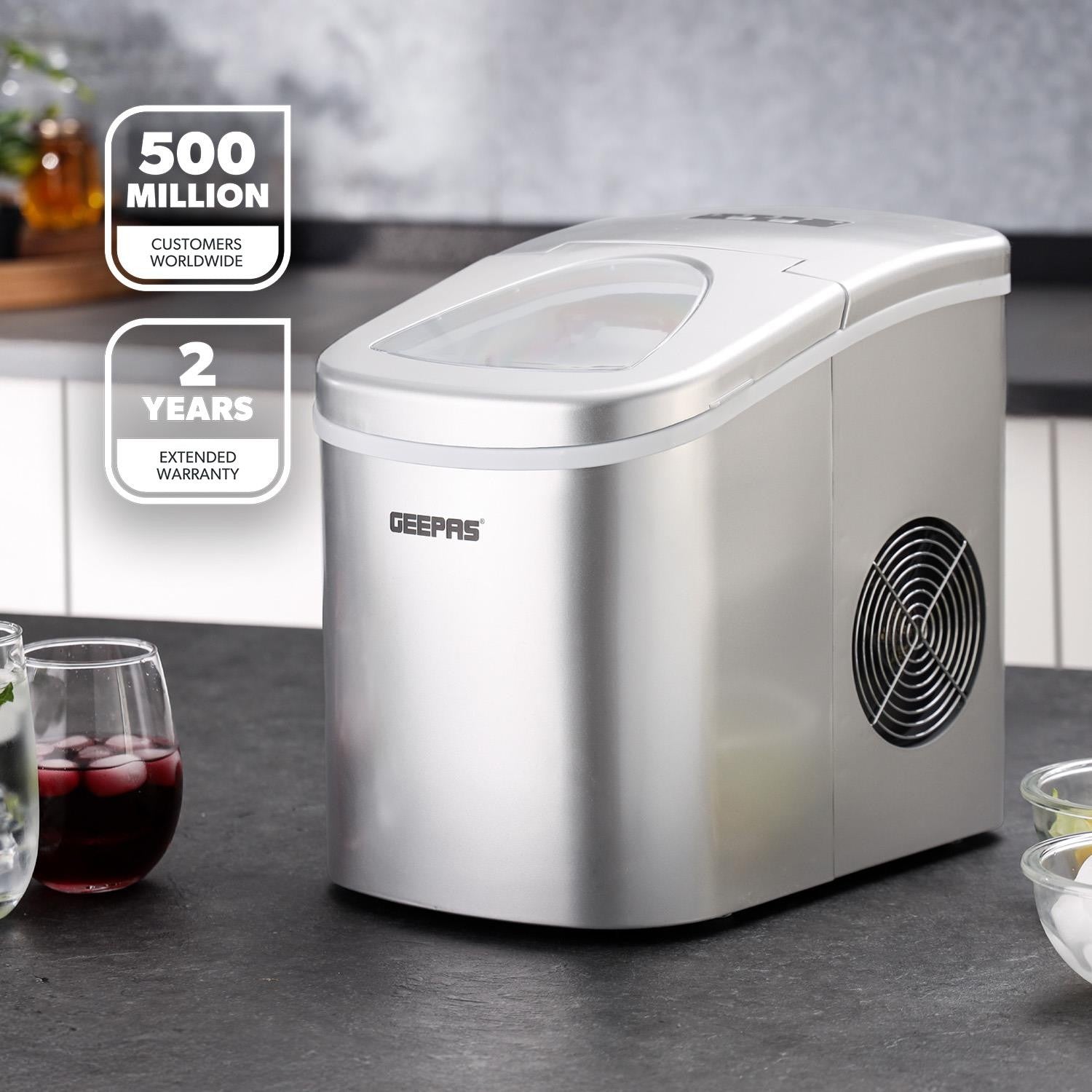 Geepas Countertop Ice Cube Maker Machine