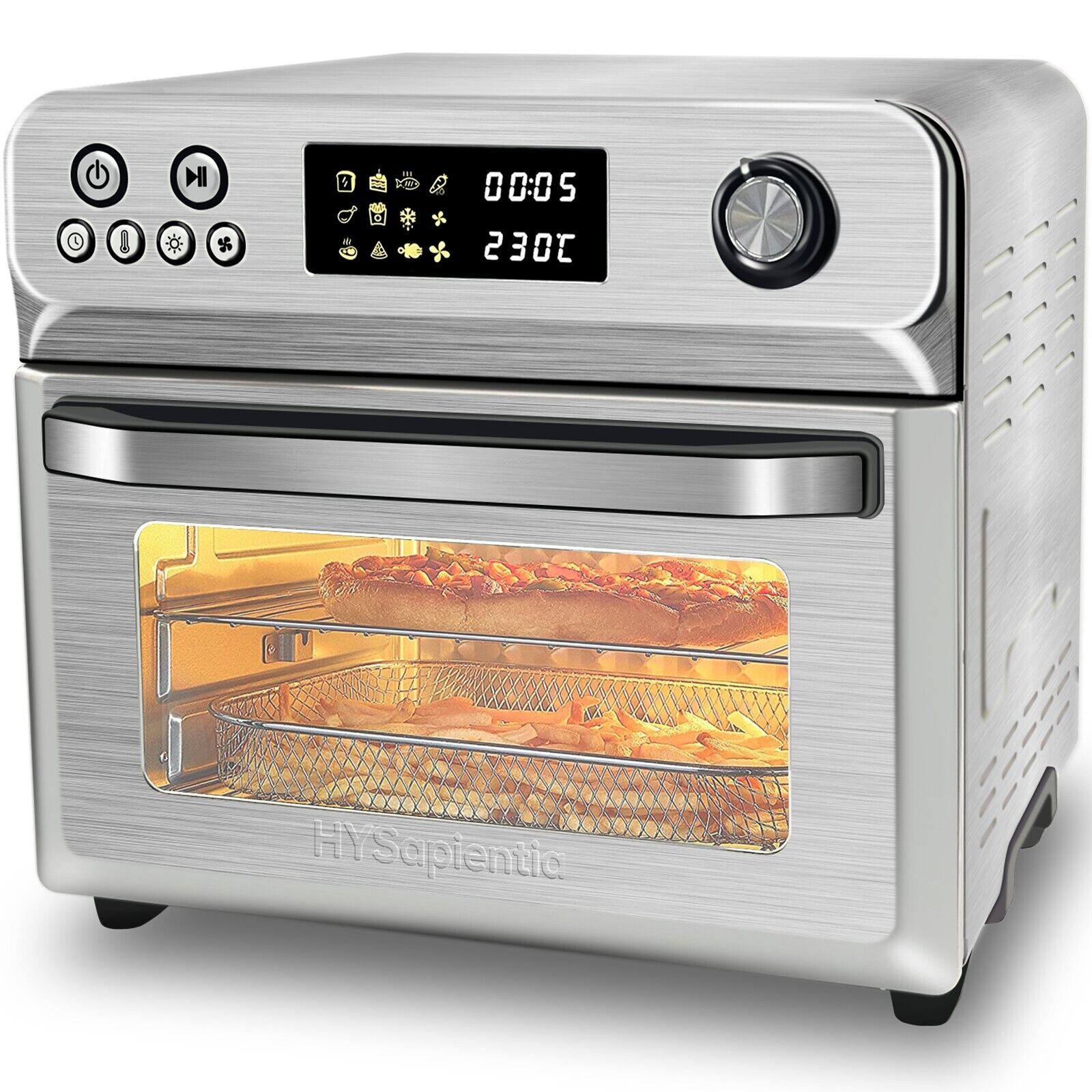 24L Digital Air Fryer Oven with Rotisserie