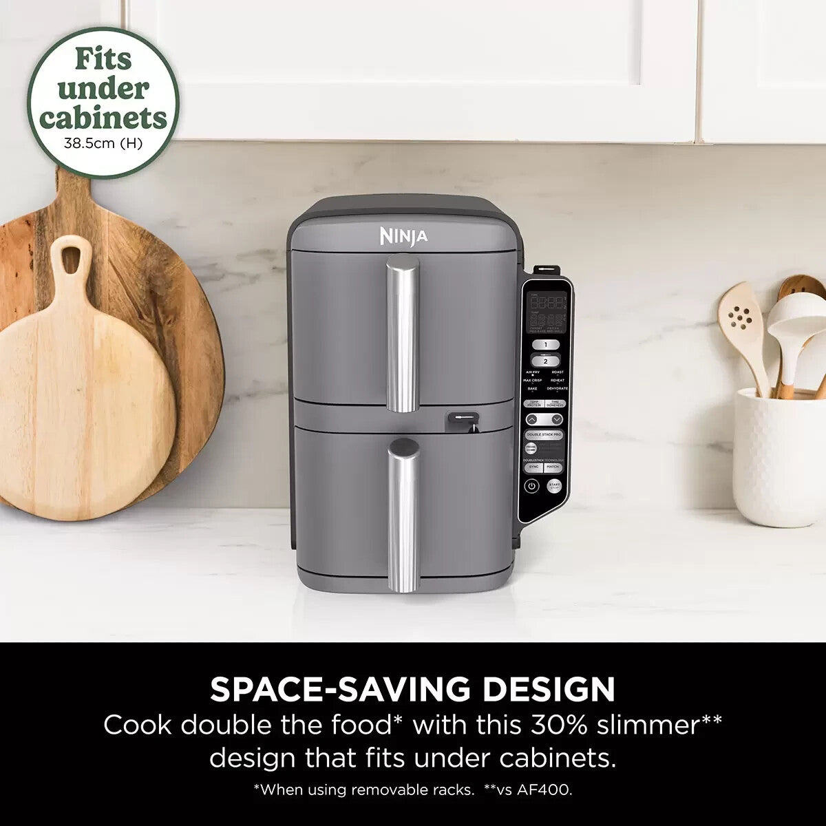 Ninja Double Stack XL 2-Level Air Fryer with Smart Cook System