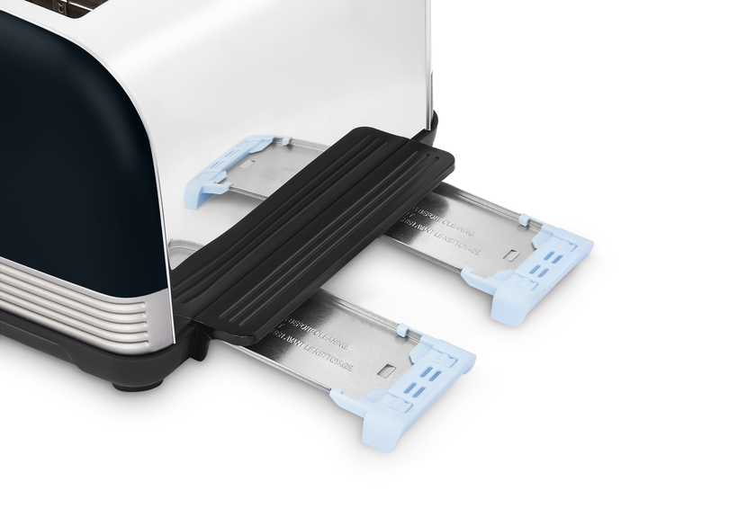 Venture Retro Black 4 Slice Toaster - Onyx