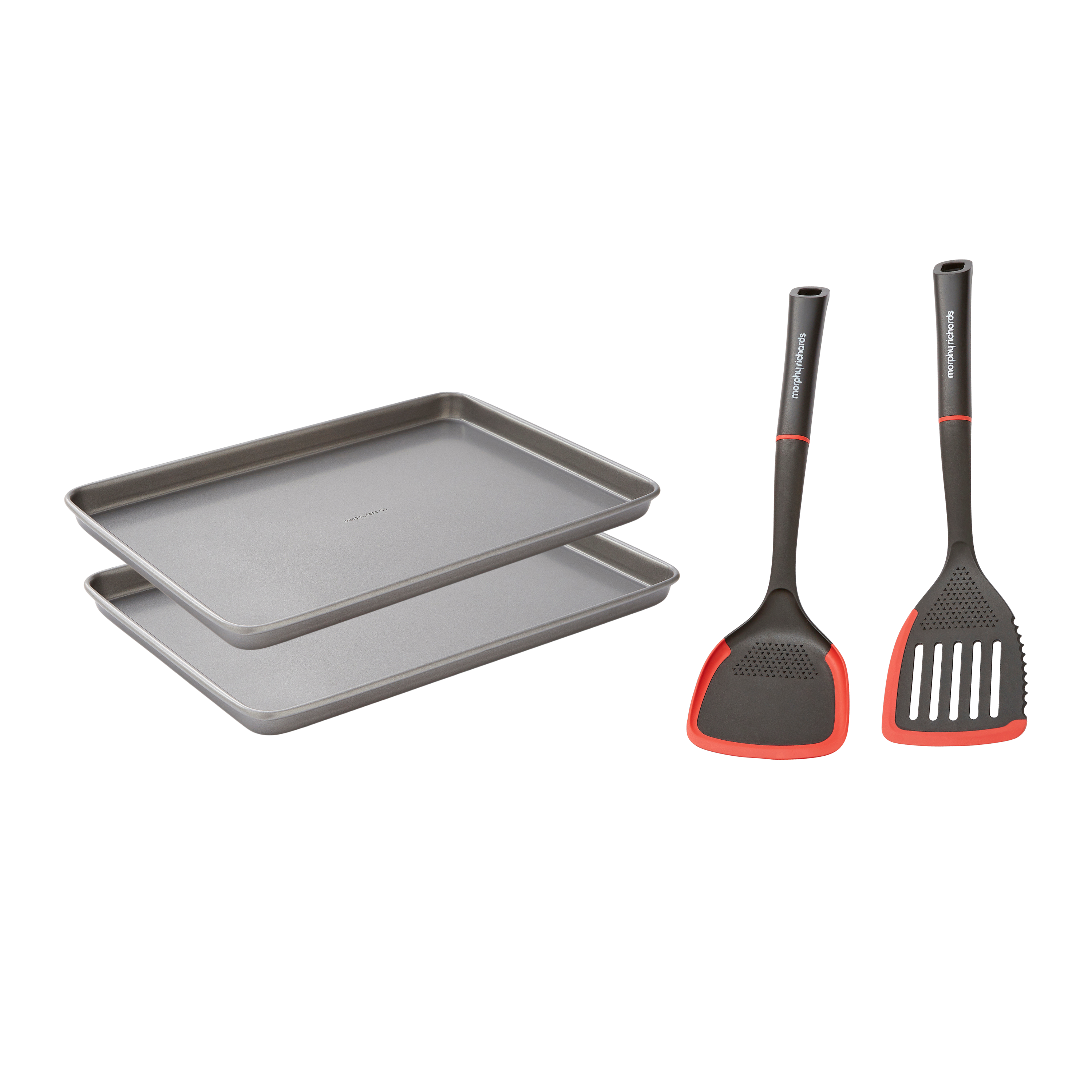 15"x10" Oven Tray Set and Slotted and Solid Turner Set