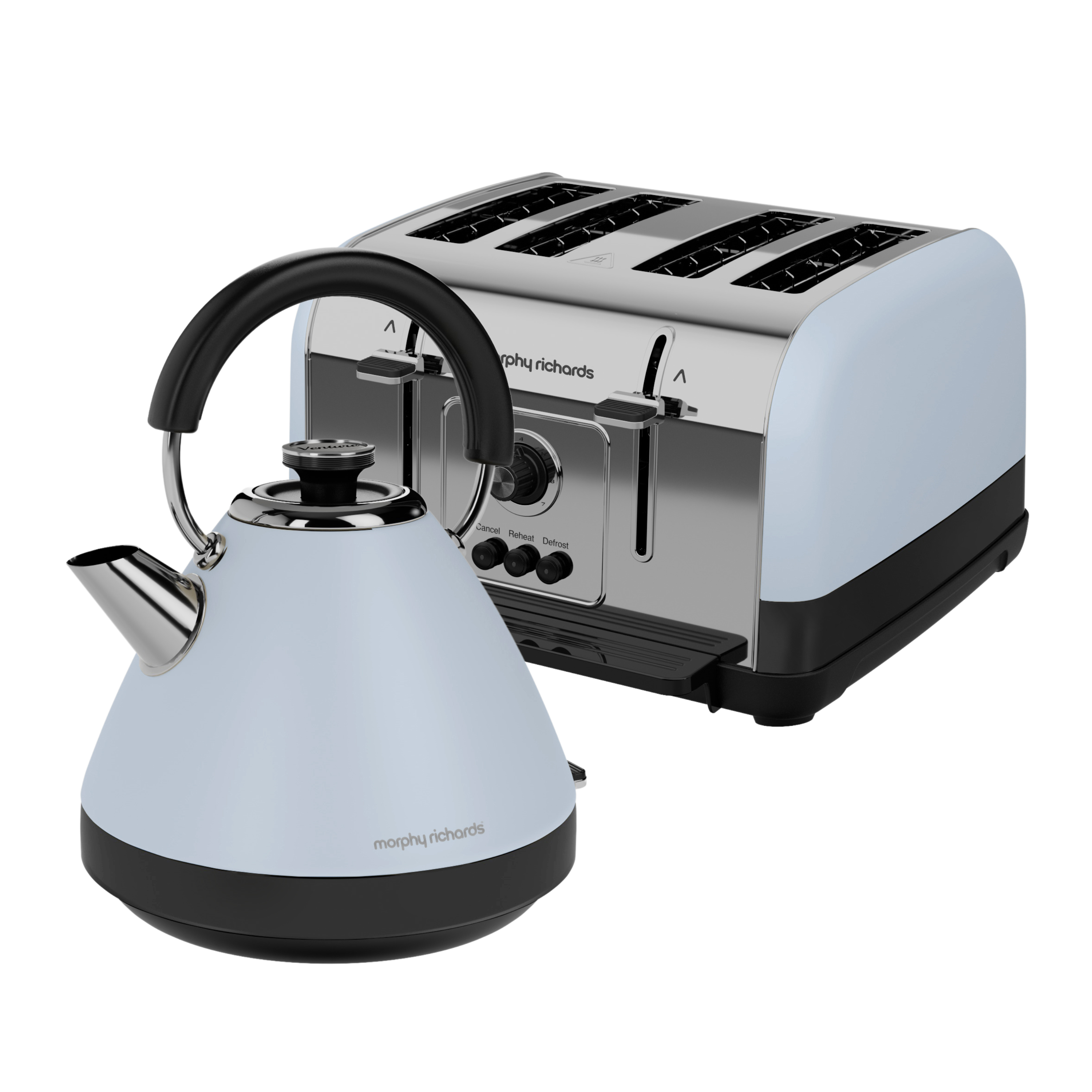 Venture Blue Kettle and Toaster Set - Duck Egg