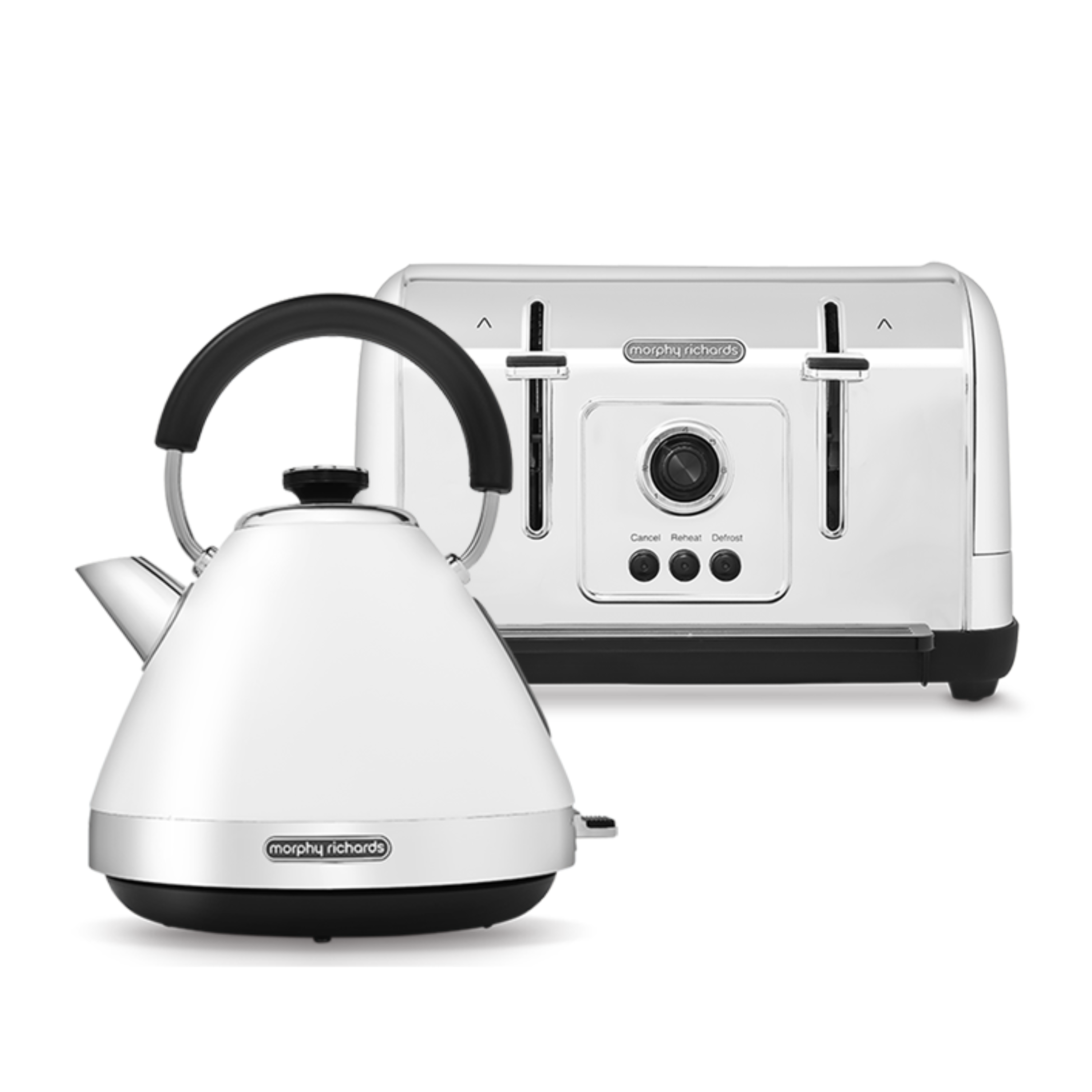 Venture White Kettle and Toaster Set