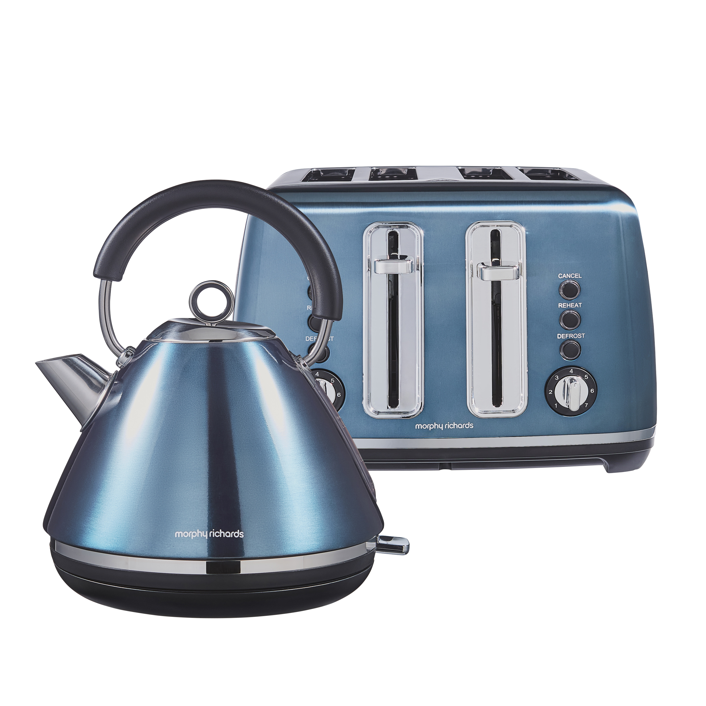 Accents Blue Kettle and Toaster Set