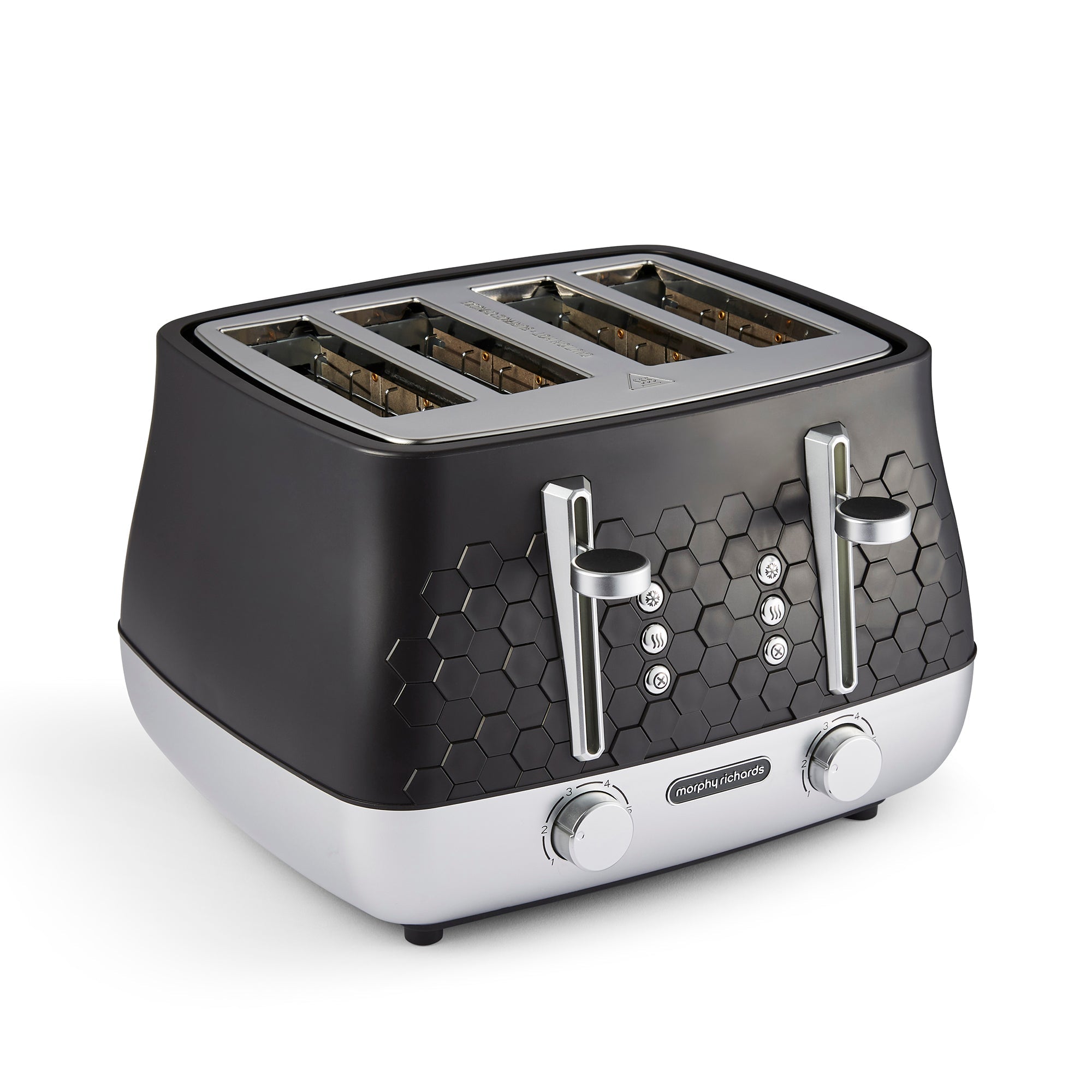 Cassini 4-Slice Black Toaster - Moonless Night