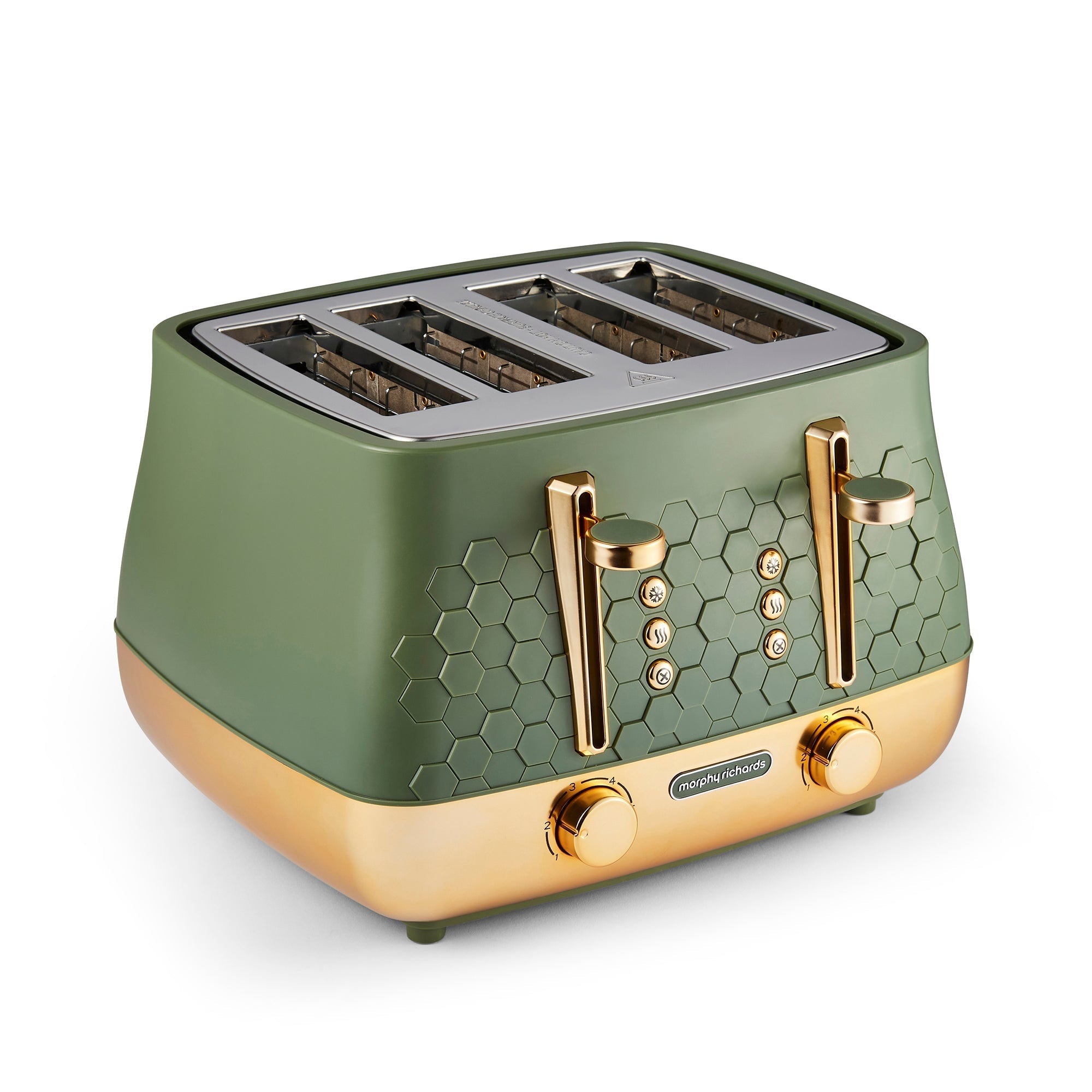 Cassini 4-Slice Green Toaster - Olivine