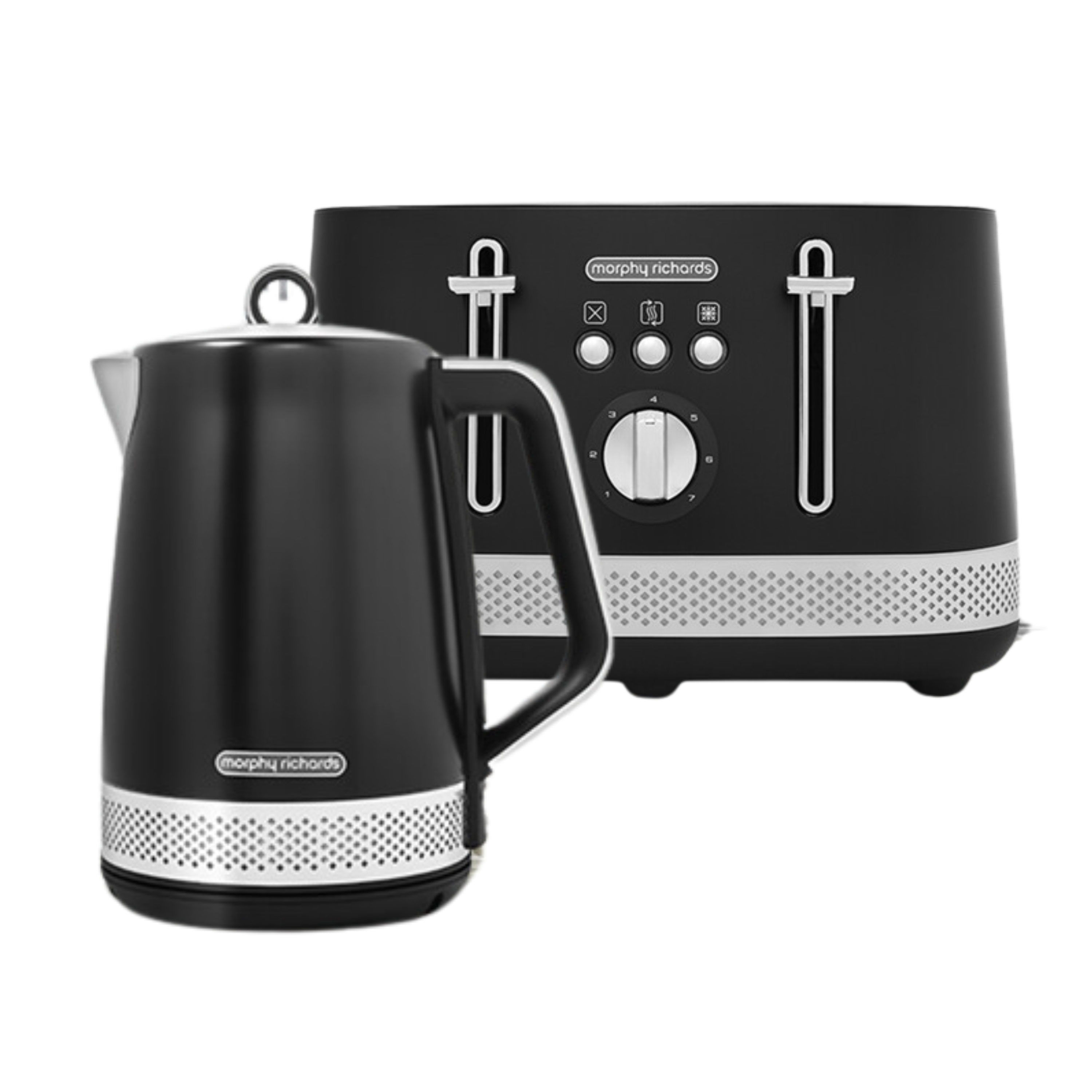 Illumination Black Kettle and Toaster Set