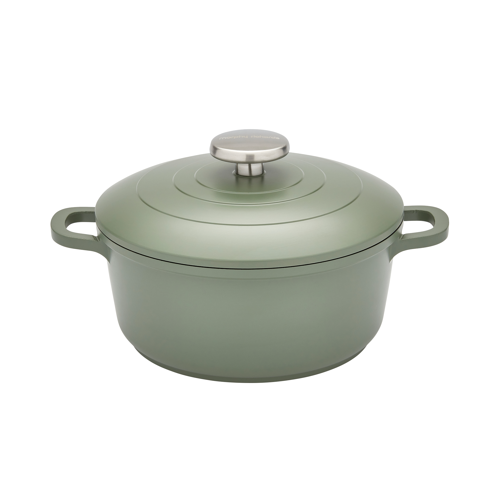 20cm Cast Aluminium Casserole Dish - Green