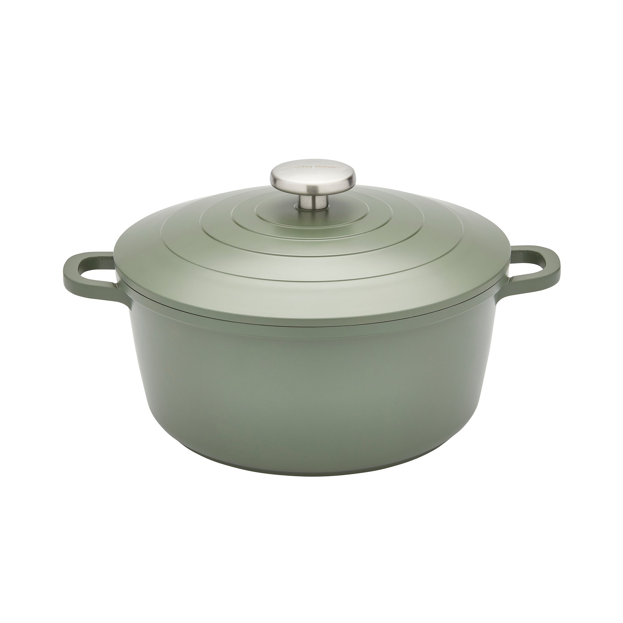 24cm Cast Aluminium Casserole Dish - Green