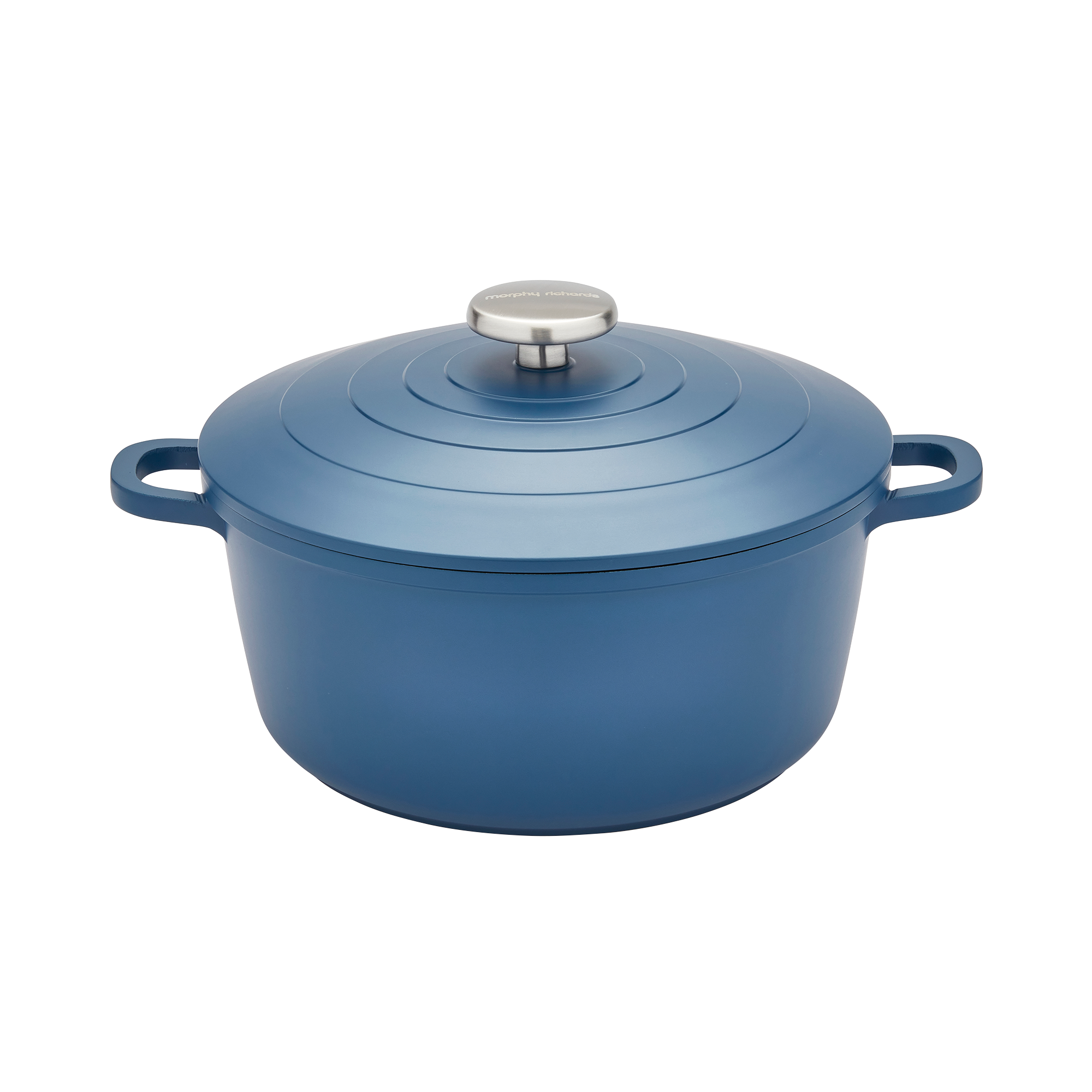 24cm Cast Aluminium Casserole Dish - Blue