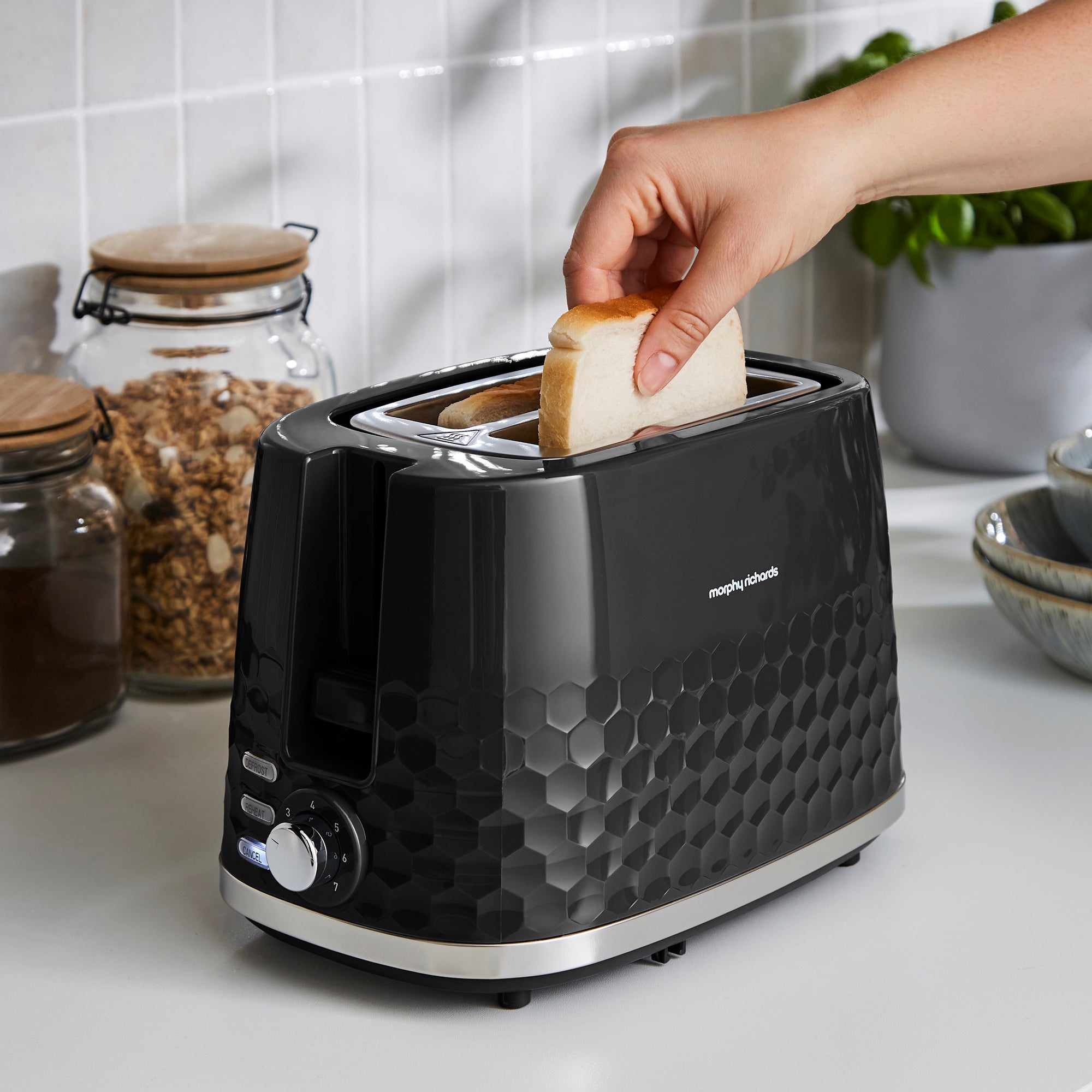 Hive Black Kettle and Toaster Set