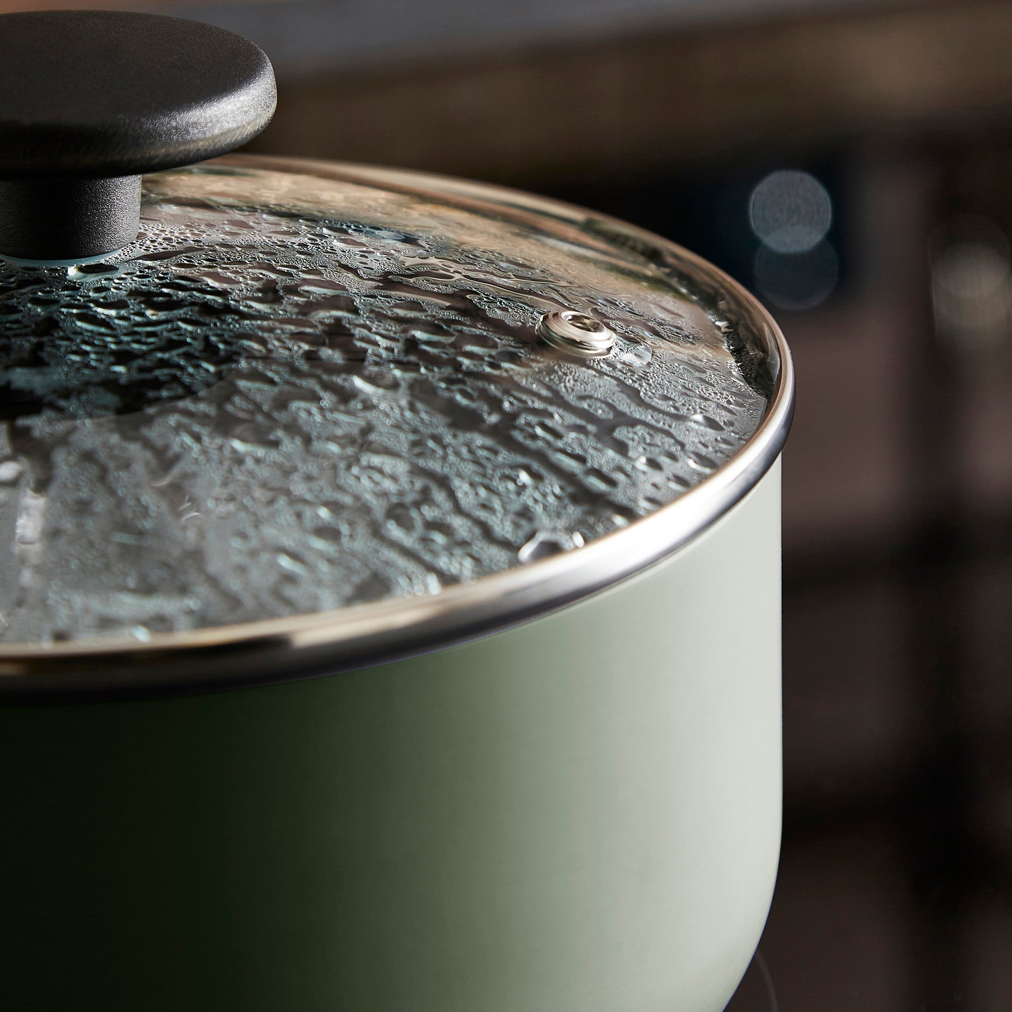 3 Piece Recycled Aluminium Saucepan Set - Green