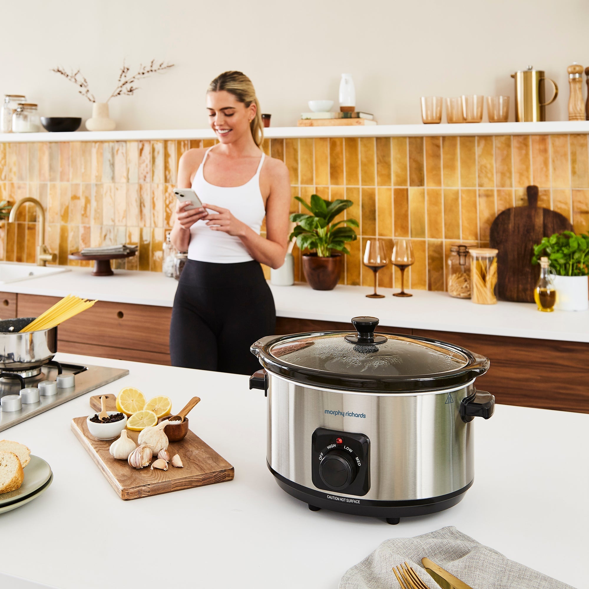 Stainless Steel 6.5L Slow Cooker