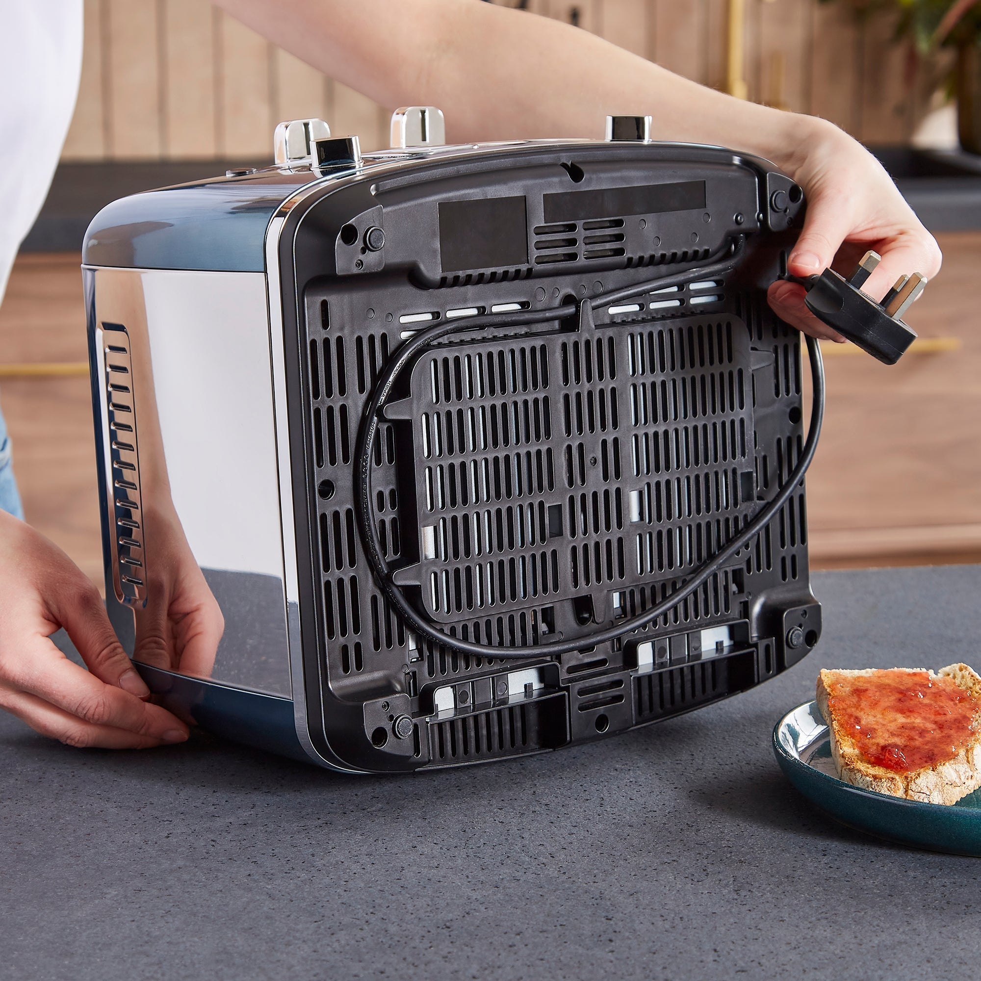 Accents 4-Slice Toaster - Blue