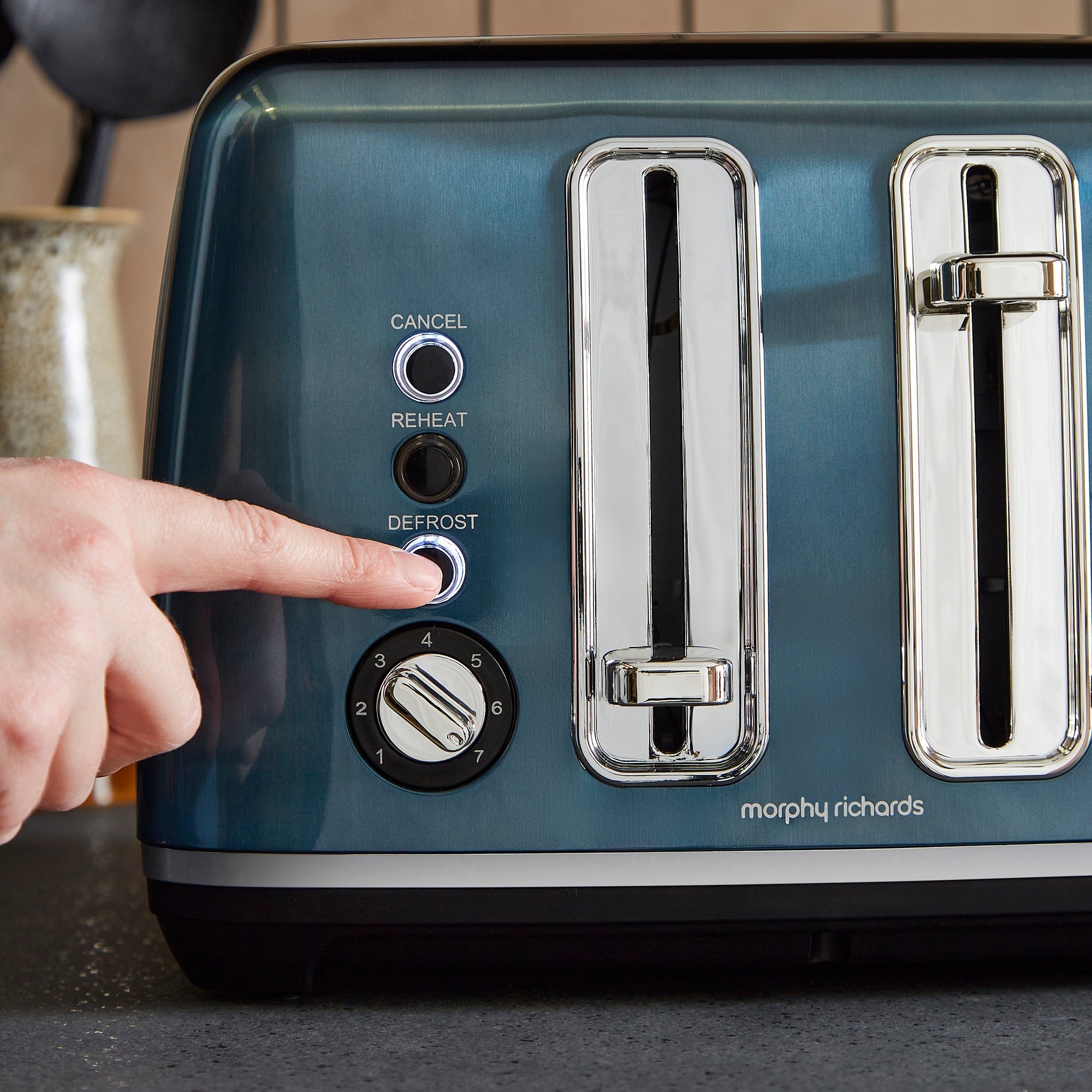 Accents 4-Slice Toaster - Blue