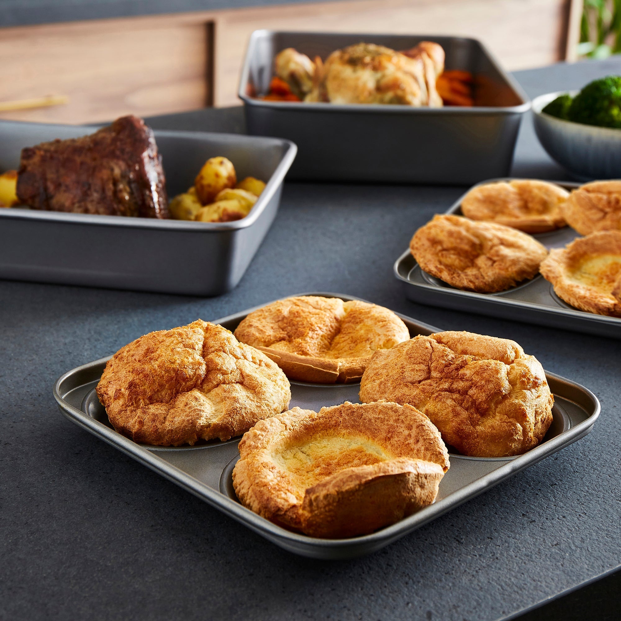 4 Cup Yorkshire Pudding Tray Set