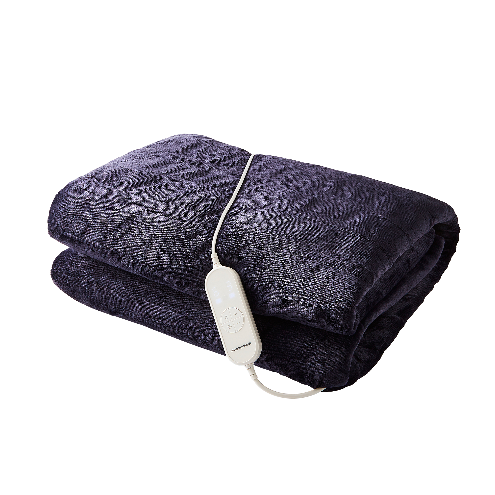 EverCosy Small Fleece Electric Heated Throw - Navy