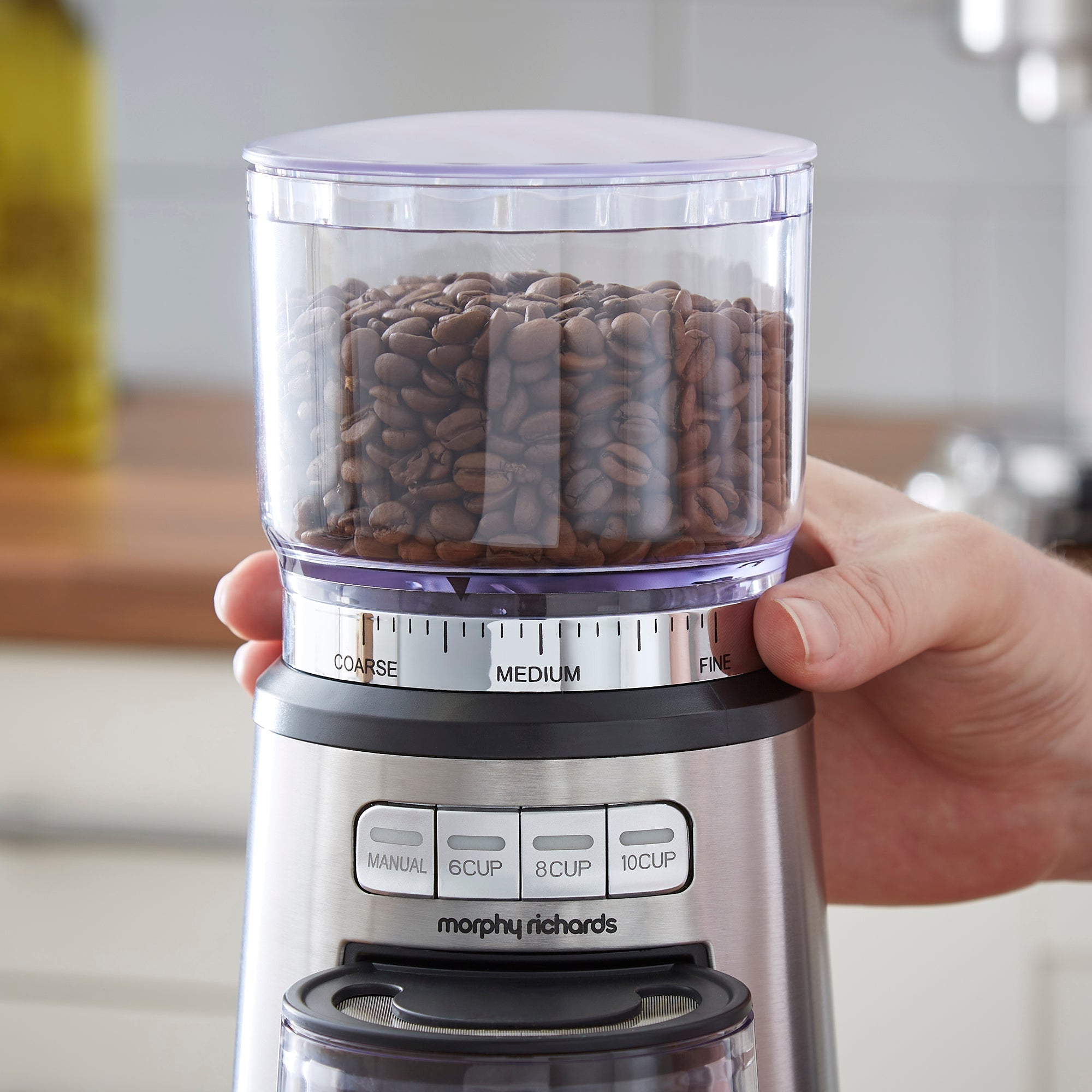 Brew & Blend Electric Coffee Grinder and Burr
