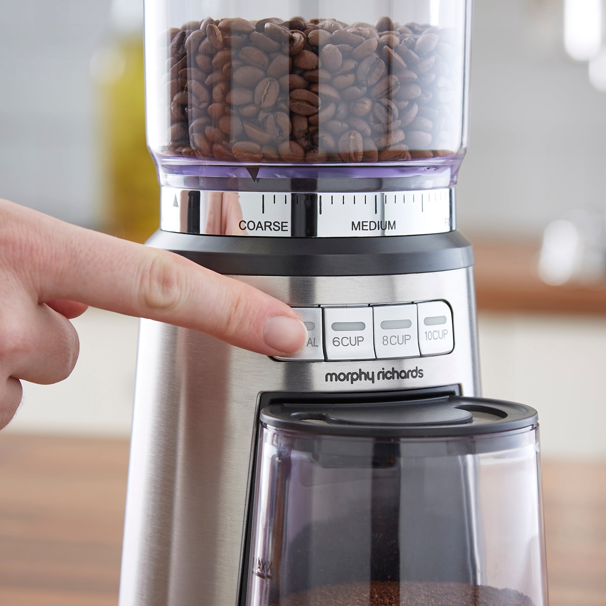 Brew & Blend Electric Coffee Grinder and Burr
