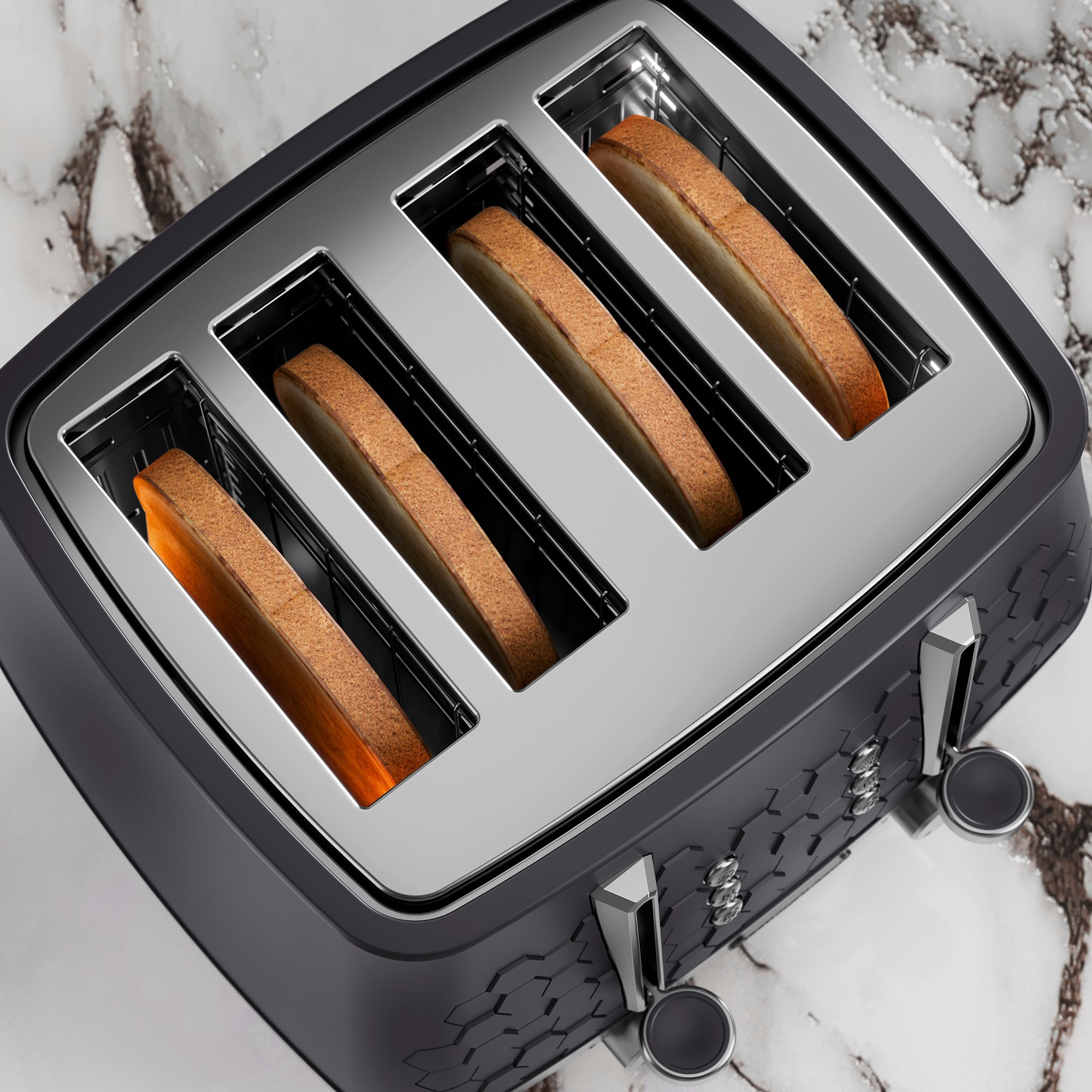 Cassini Black Kettle and Toaster Set - Moonless Night