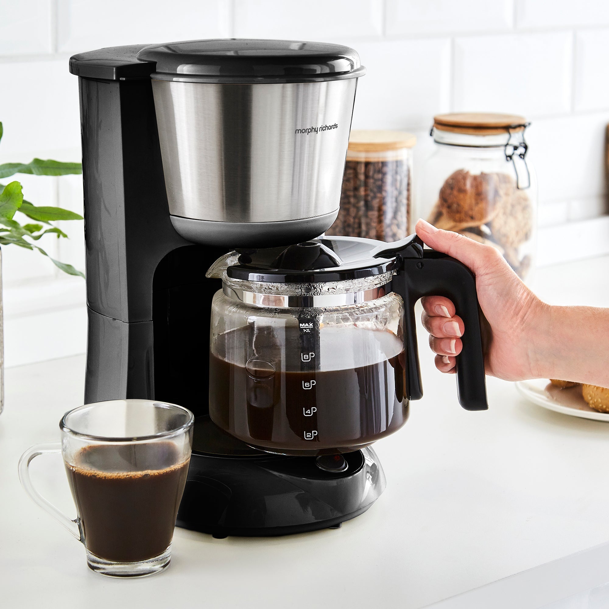 Equip Filter Coffee Machine, Brew & Blend Coffee Grinder Set