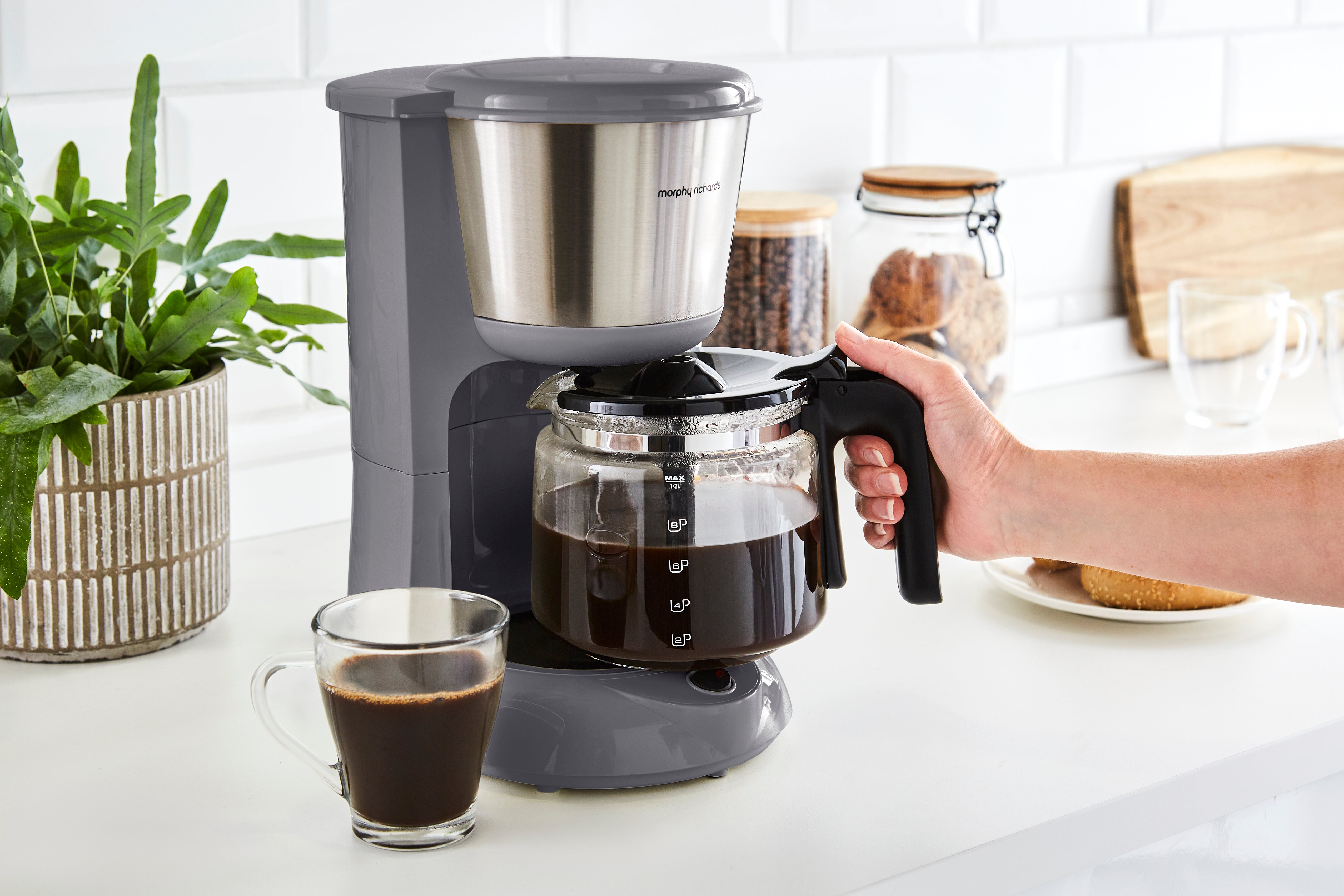 Equip Grey Filter Coffee Machine