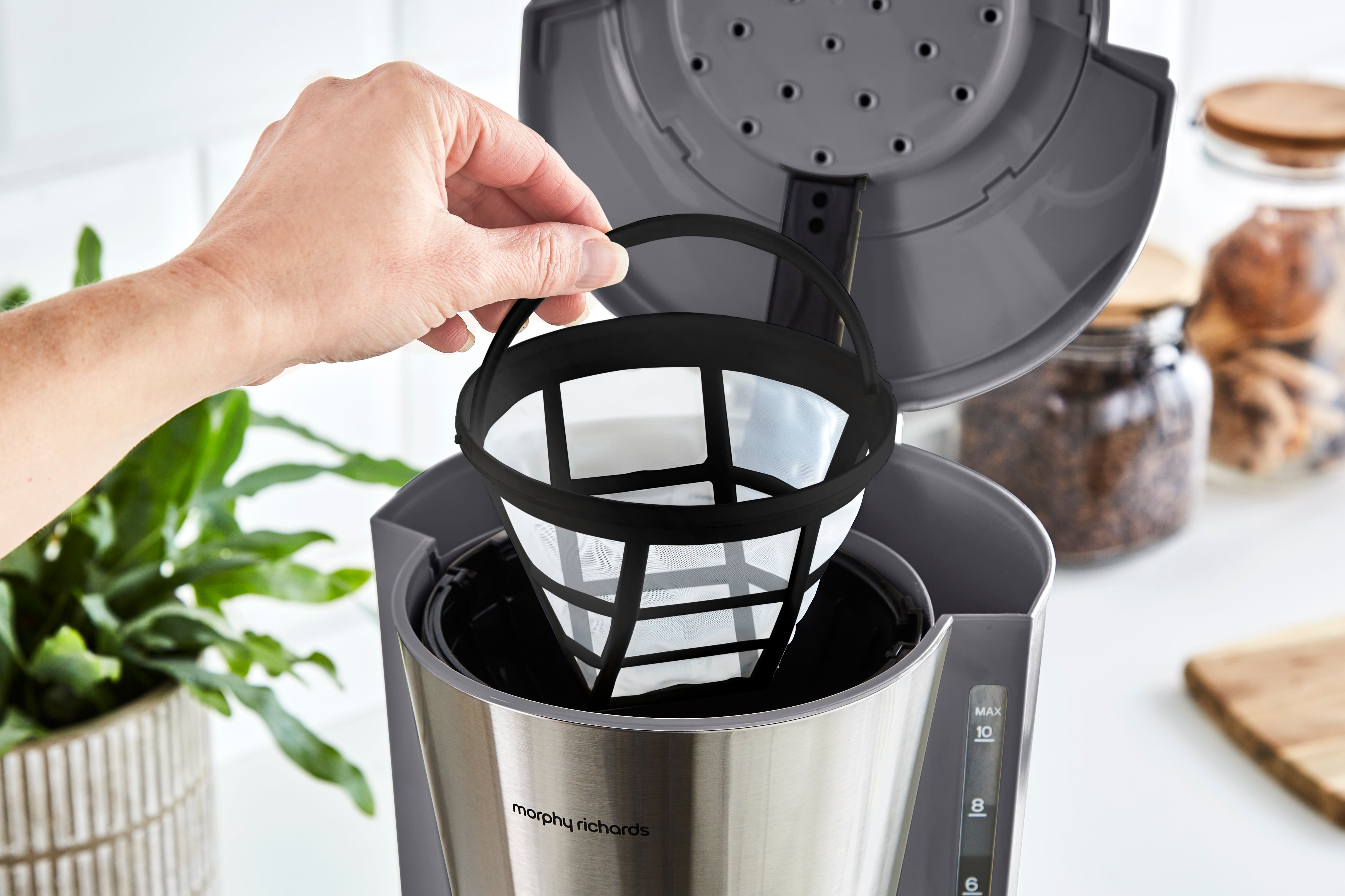 Equip Grey Filter Coffee Machine