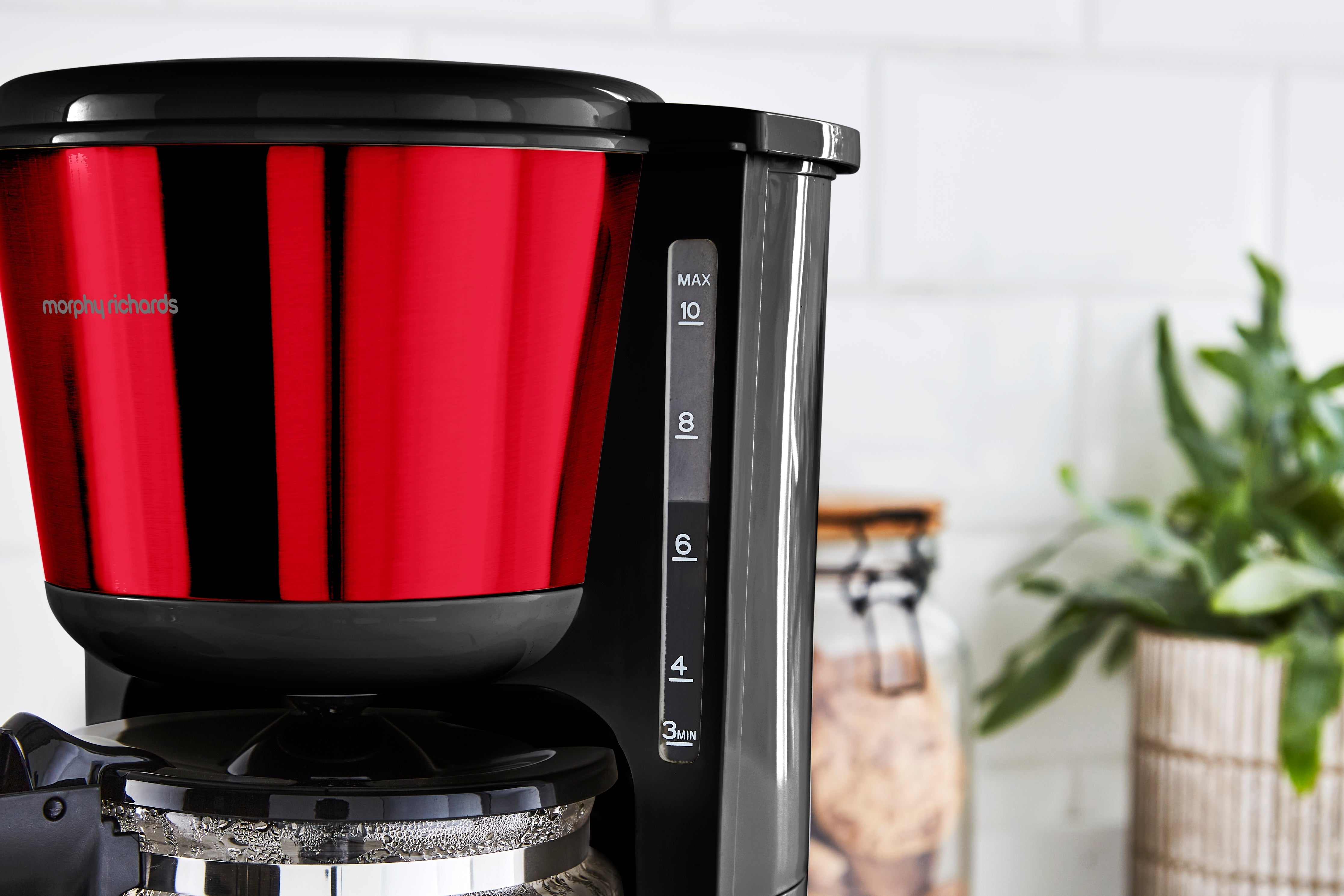 Equip Red Filter Coffee Machine
