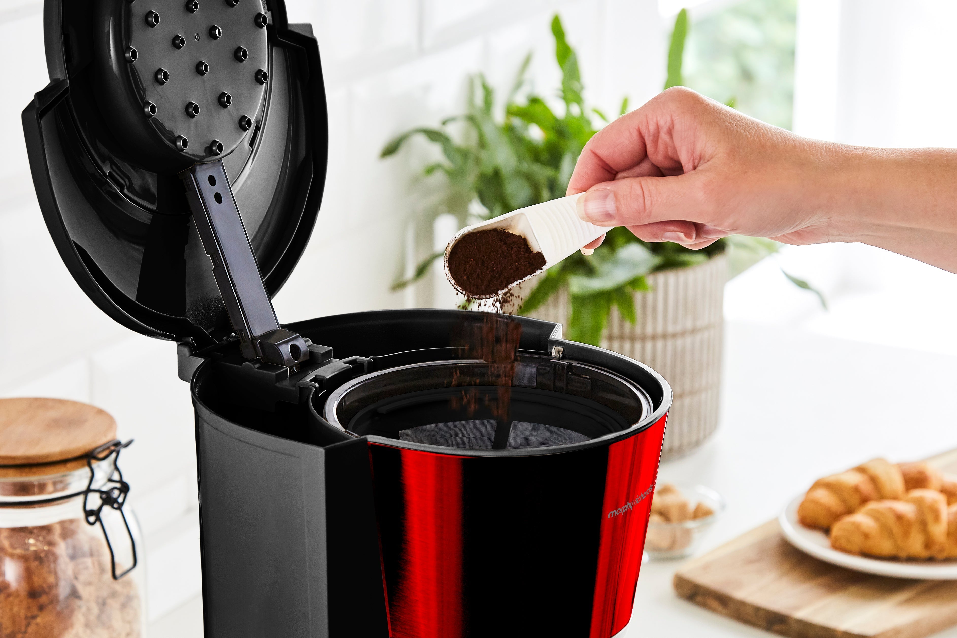 Equip Red Filter Coffee Machine