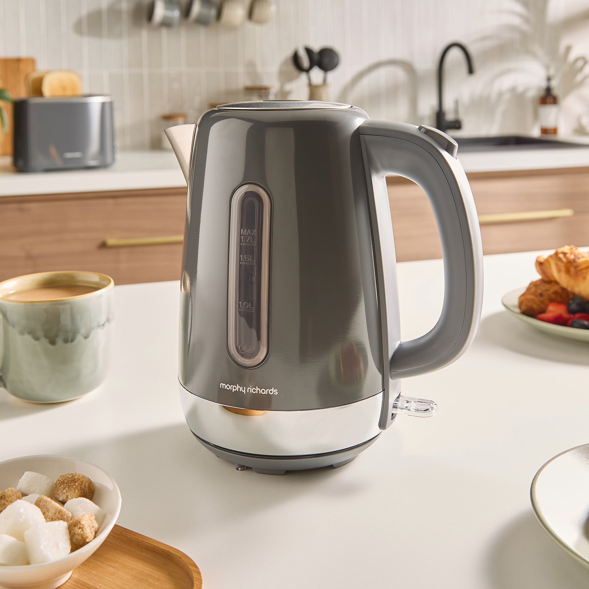 Equip Grey Kettle and Toaster Set