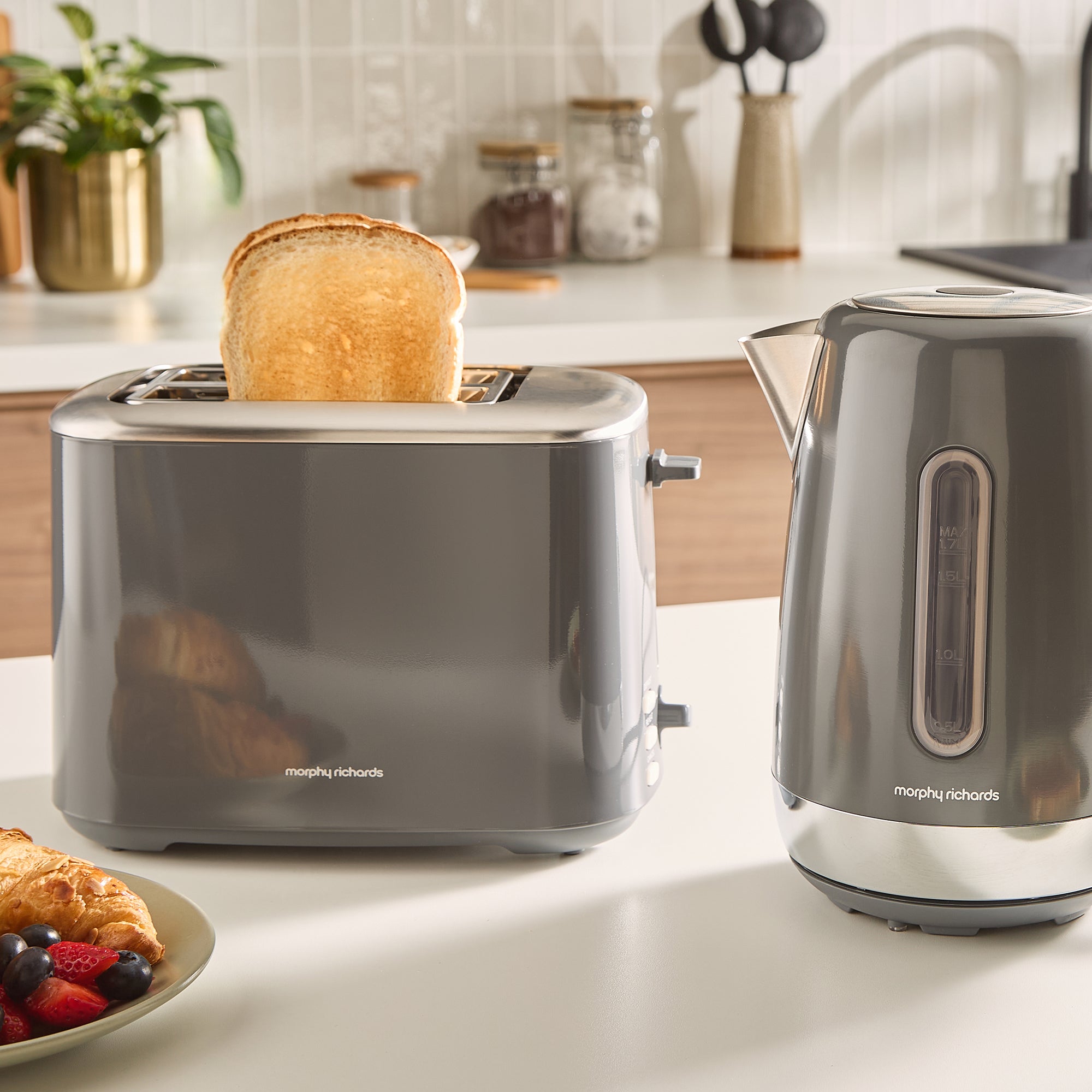 Equip Grey 2-Slice Toaster