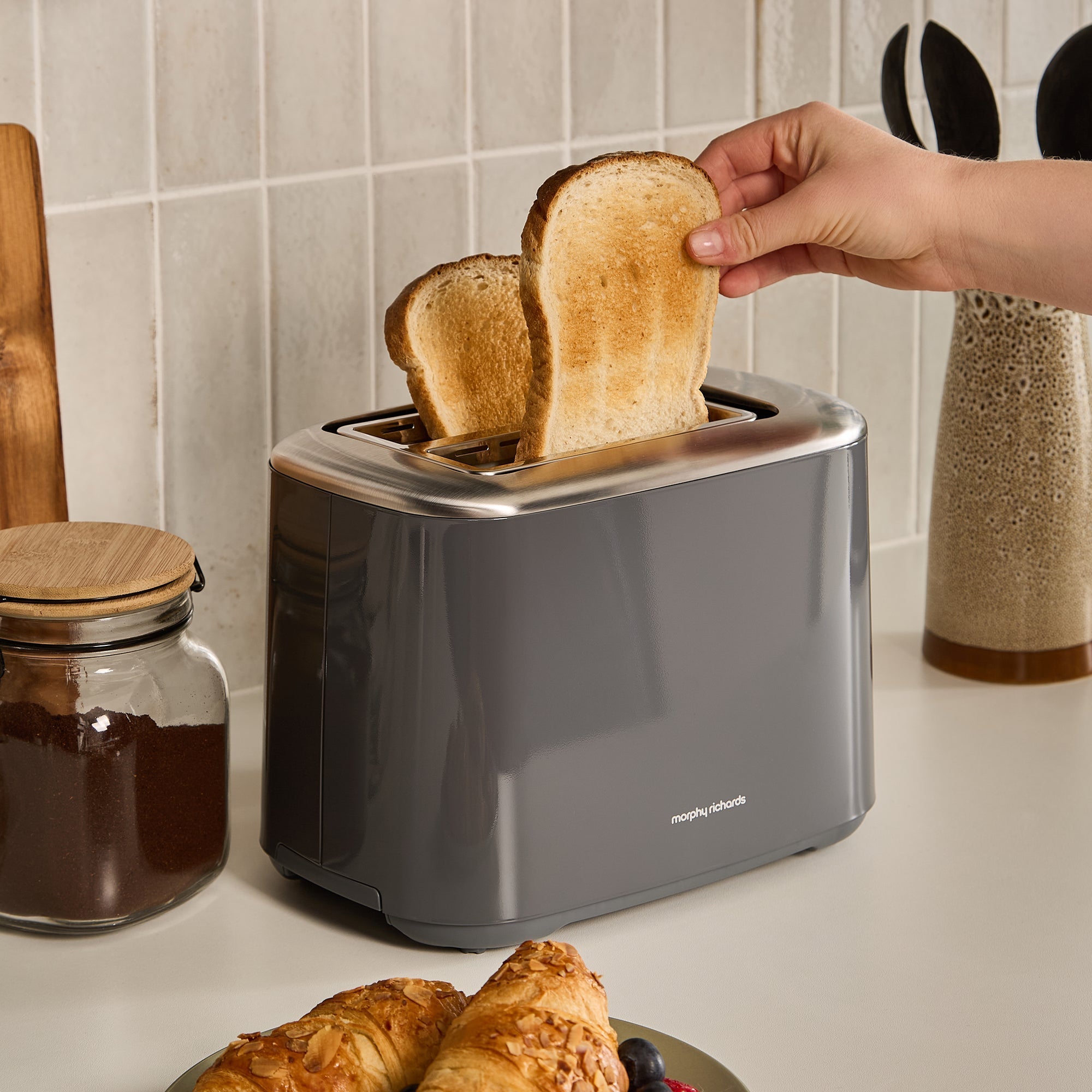 Equip Grey 2-Slice Toaster