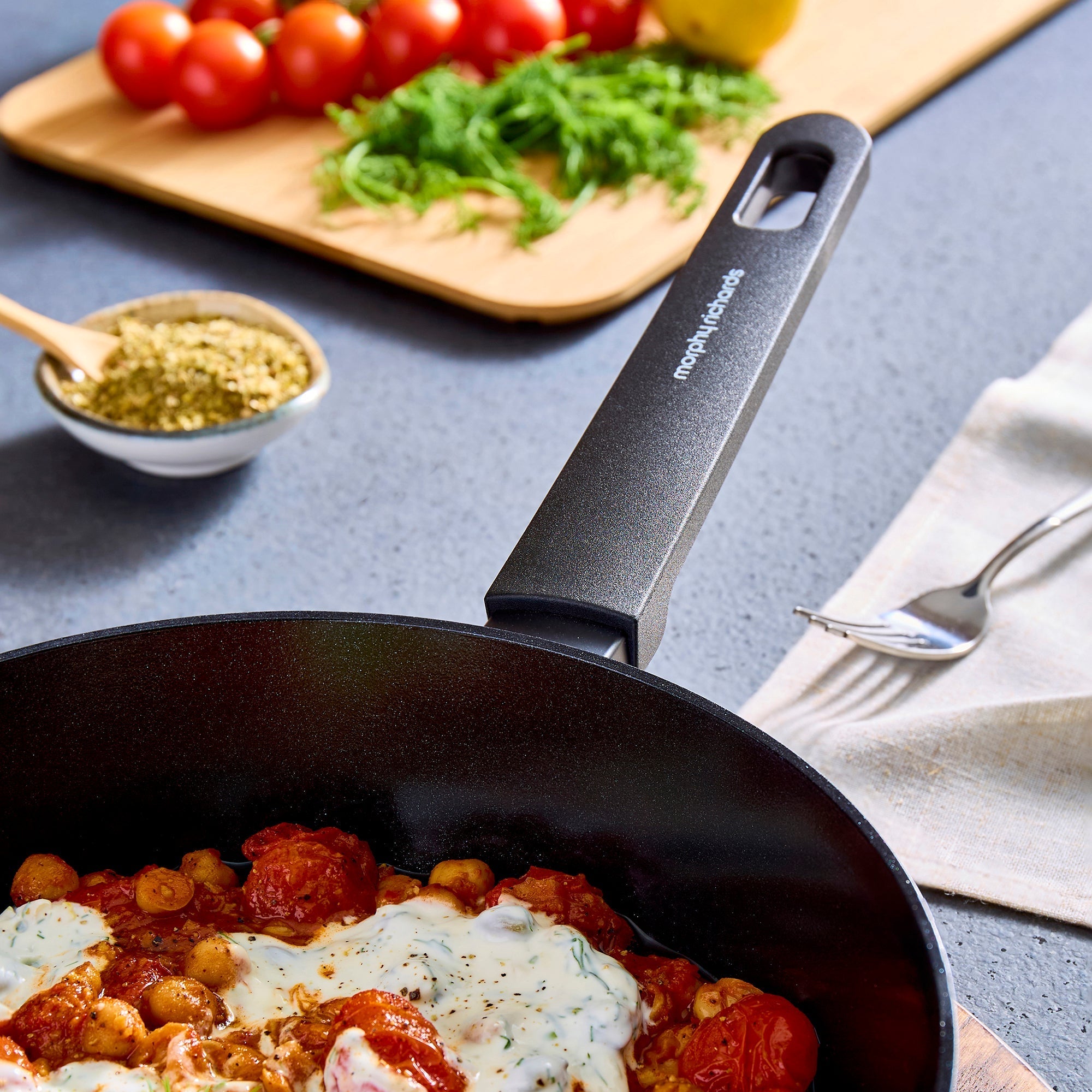 24cm Forged Aluminium Saute Pan - Green