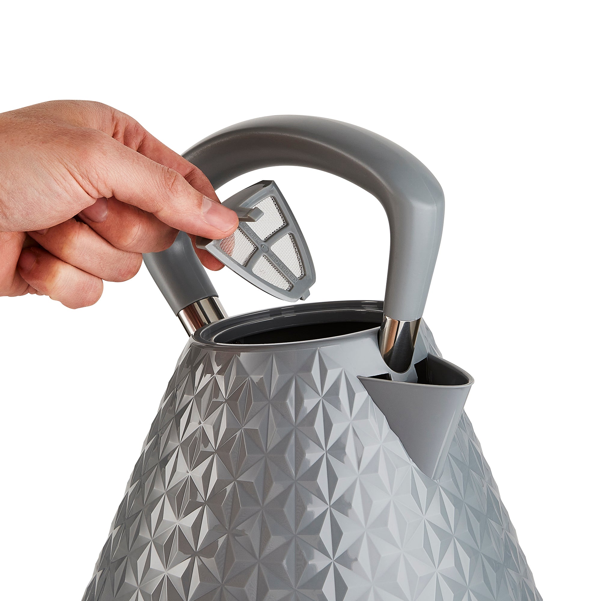 Vector 1.5L Grey Pyramid Kettle