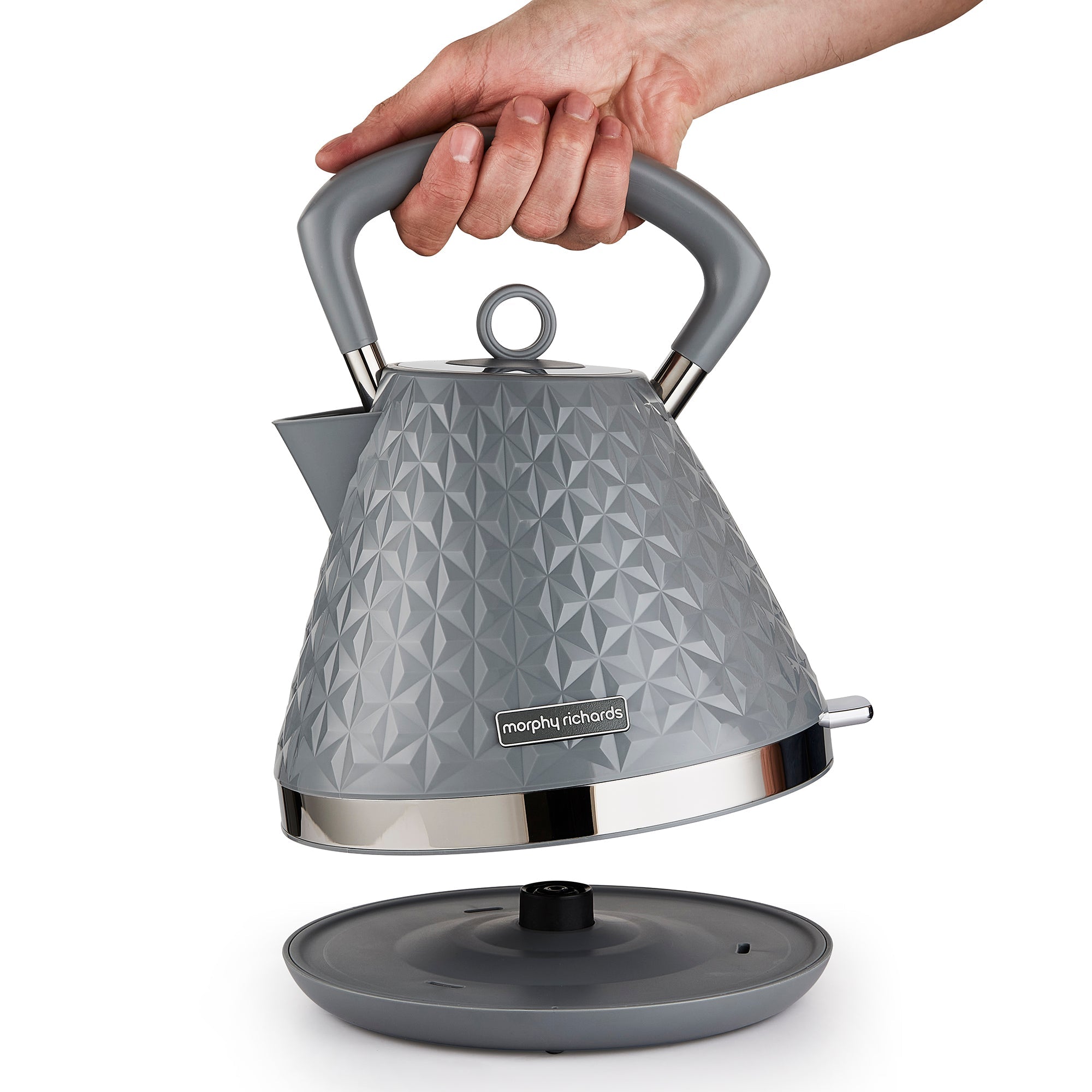 Vector 1.5L Grey Pyramid Kettle