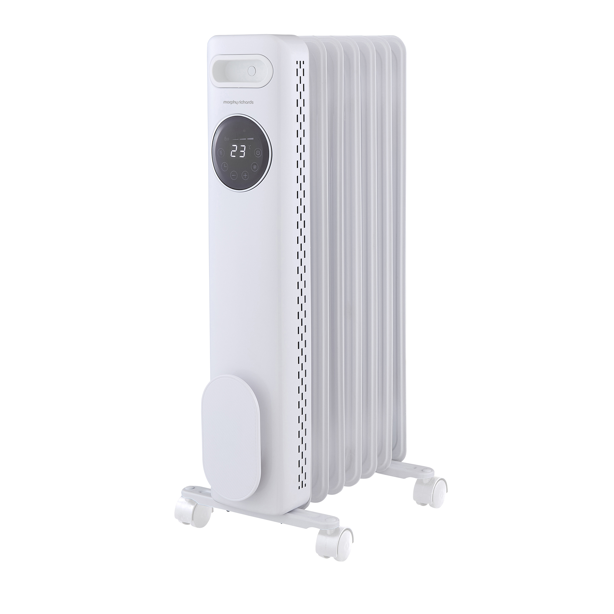 HeatFlux 1.5kw Digital Oil Filled Radiator with Remote Control - White