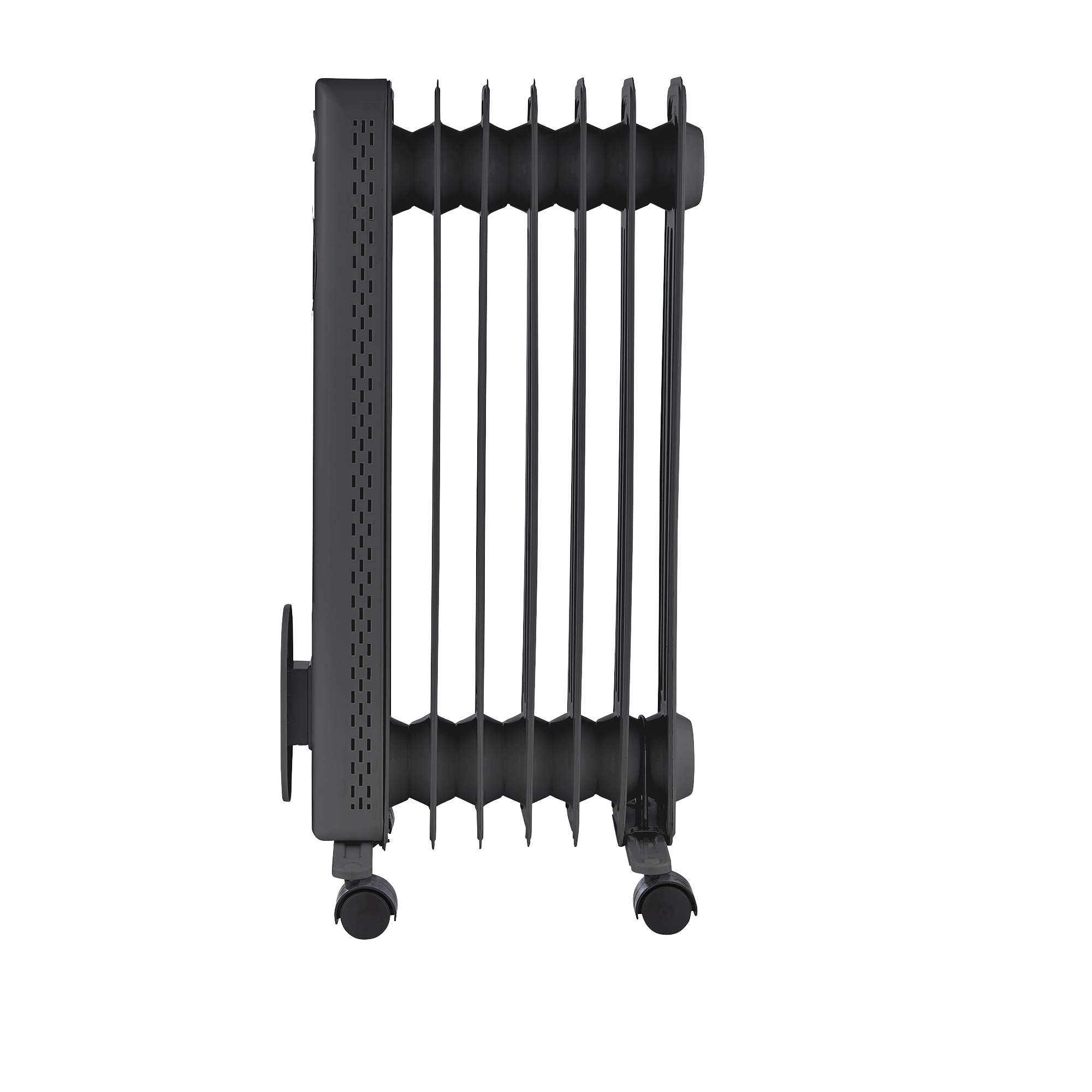 HeatFlux 1.5kw Digital Oil Filled Radiator with Remote Control - Grey