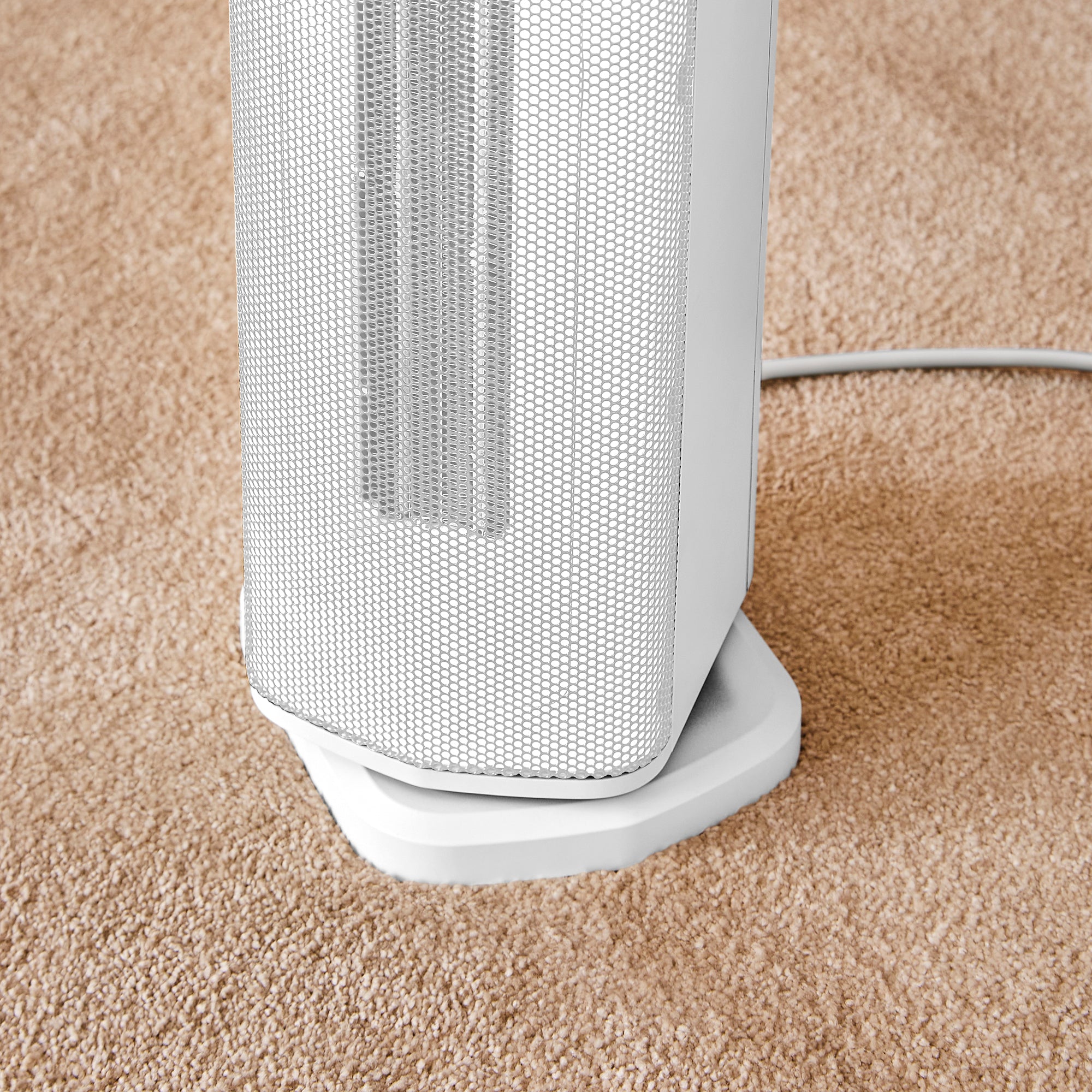 HeatFlux 2kw Digital Ceramic Tower Fan Heater with Remote Control - White
